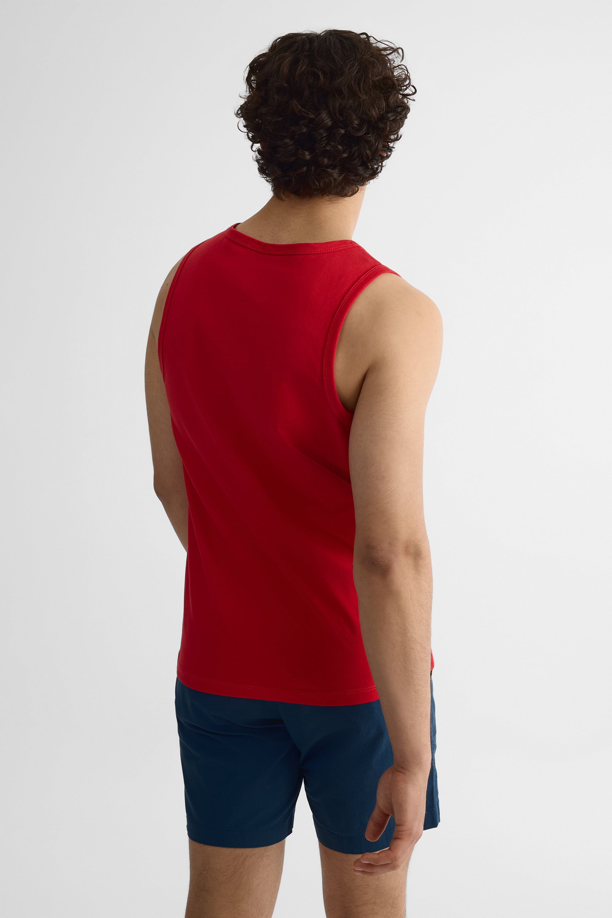 T-shirt à poche imprimée - Homme && ROUGE