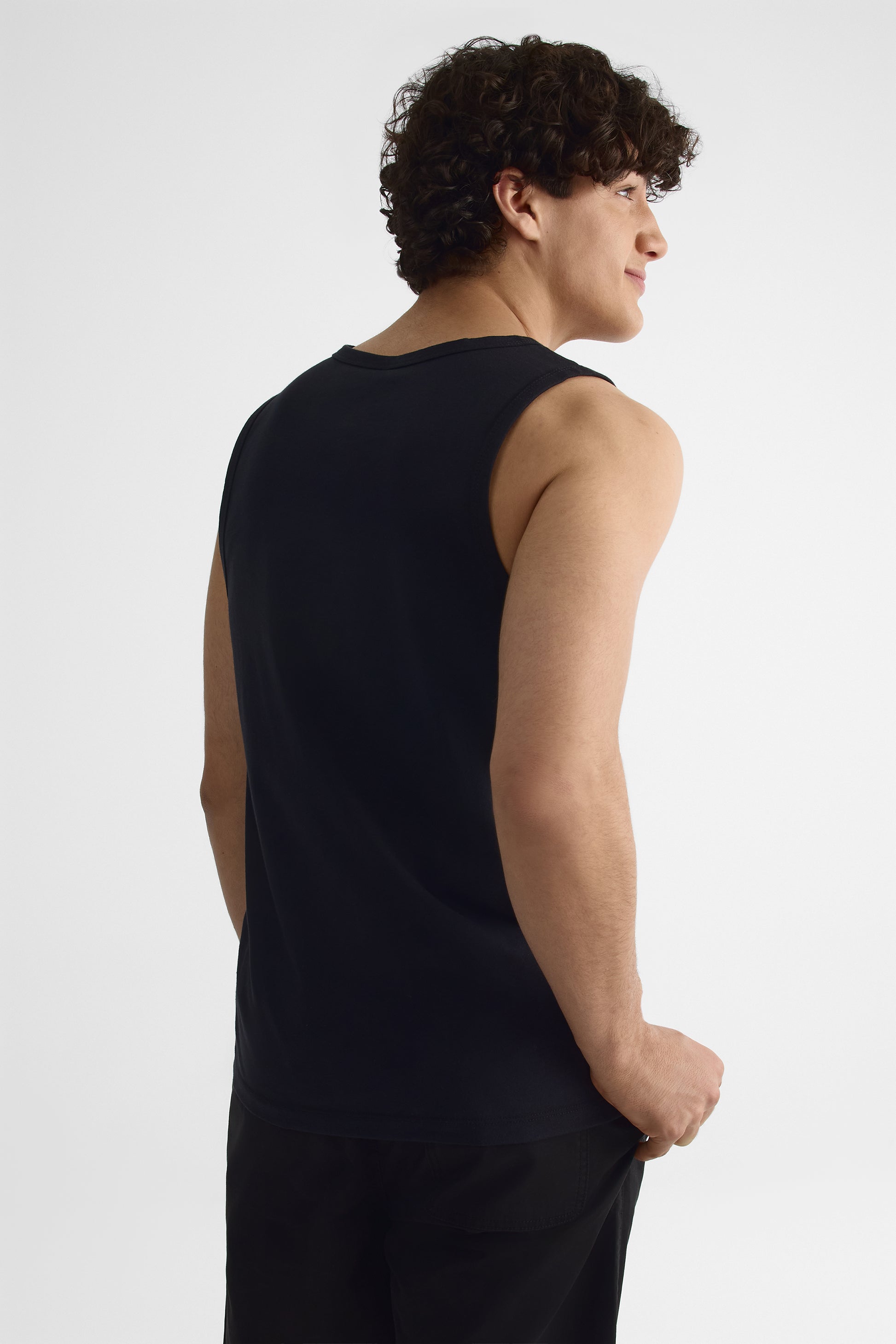 T-shirt à poche imprimée - Homme && NOIR