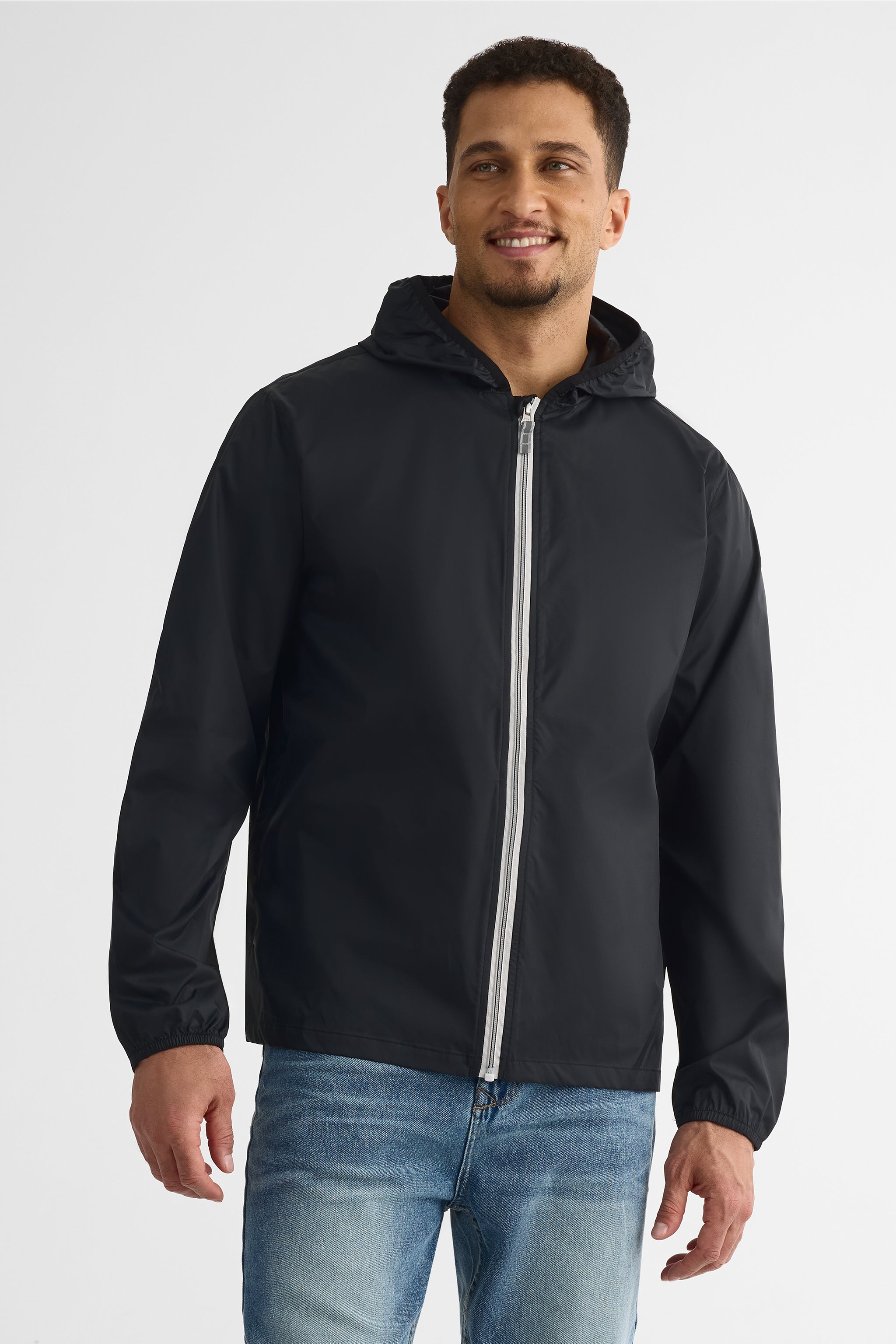 Manteau en nylon convertible - Homme && NOIR