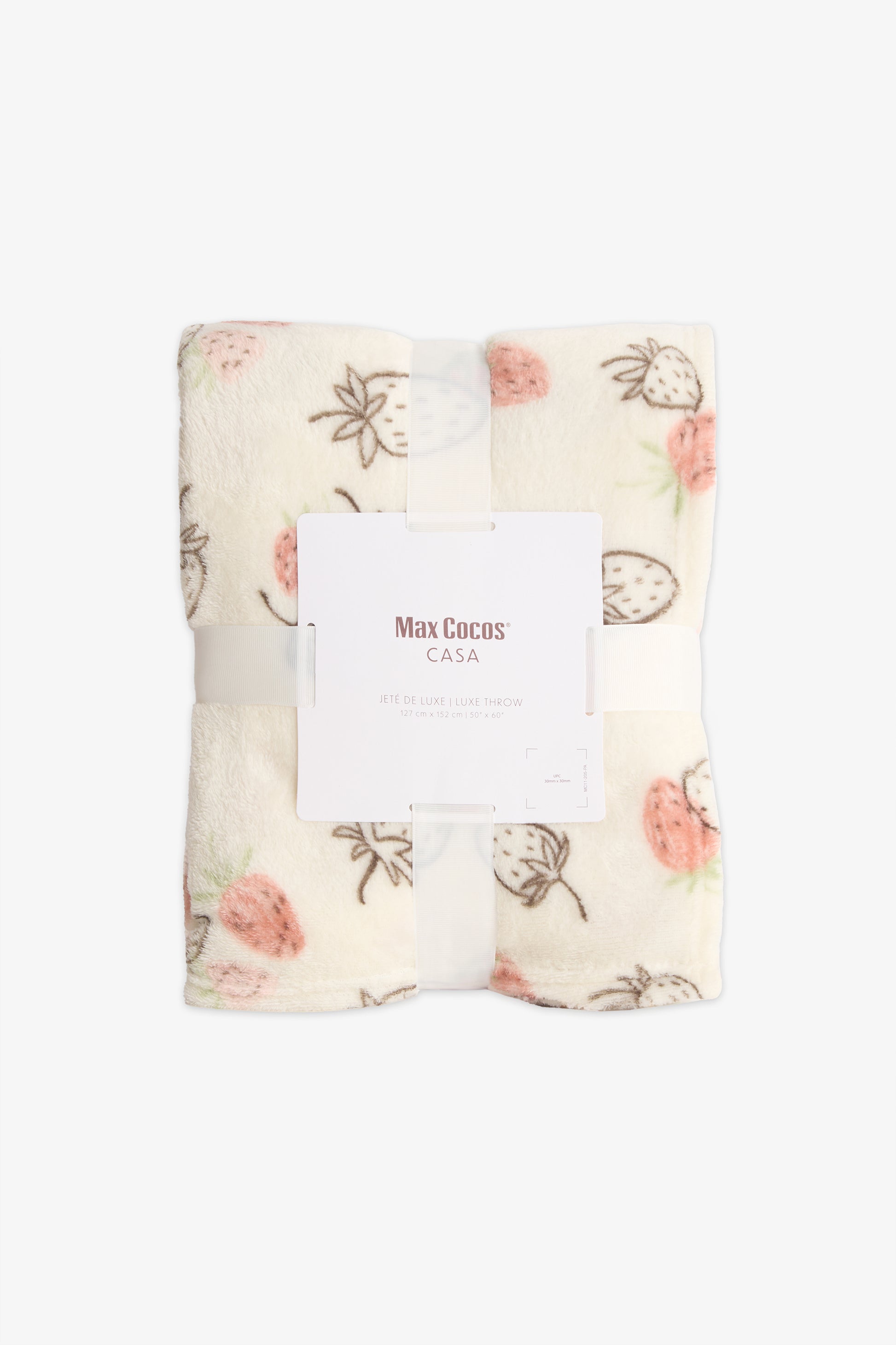 Couverture en peluche imprimée 50x60" - Maison && BEIGE/MULTI