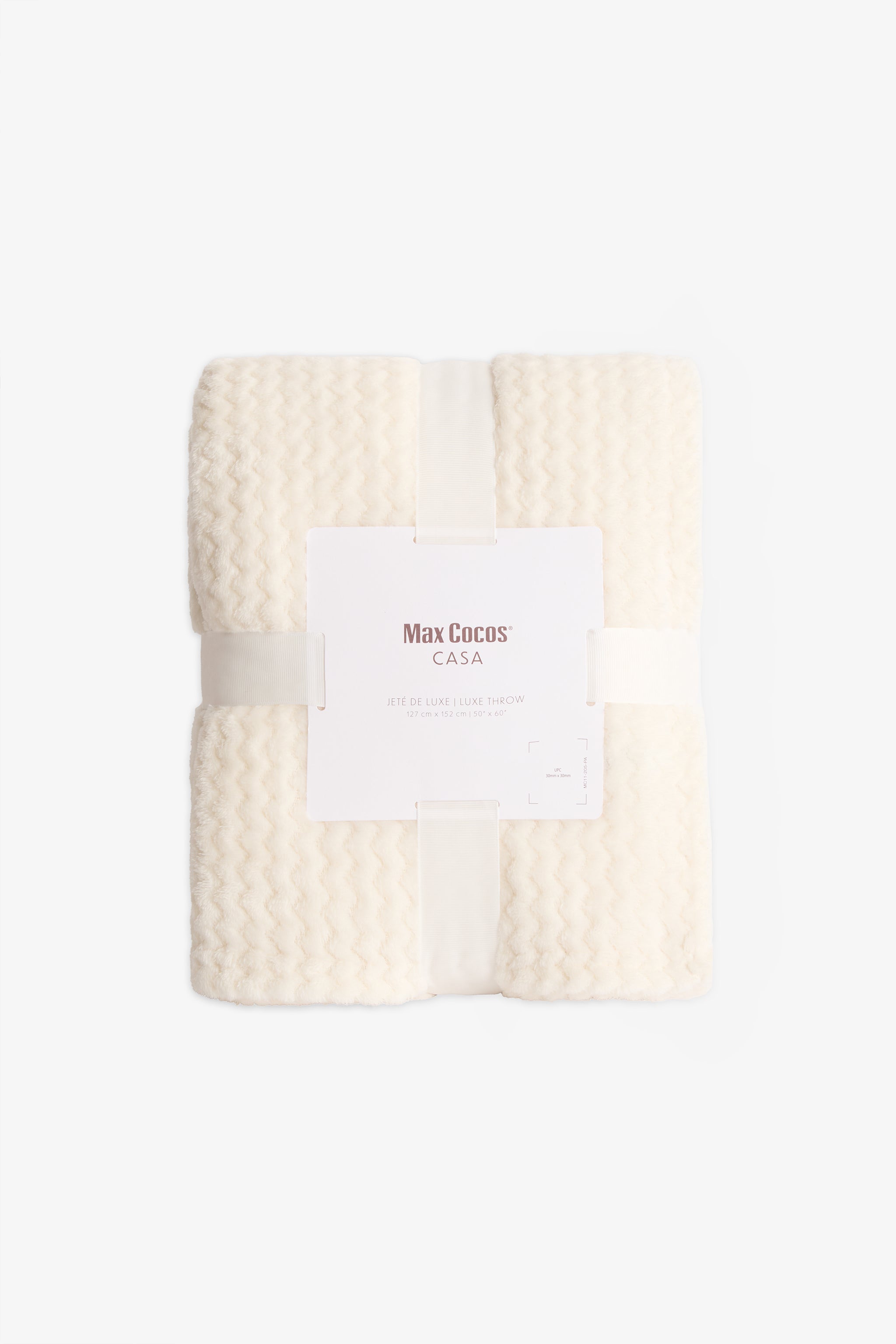Couverture en peluche texture douce 50x60" - Unisexe && BEIGE