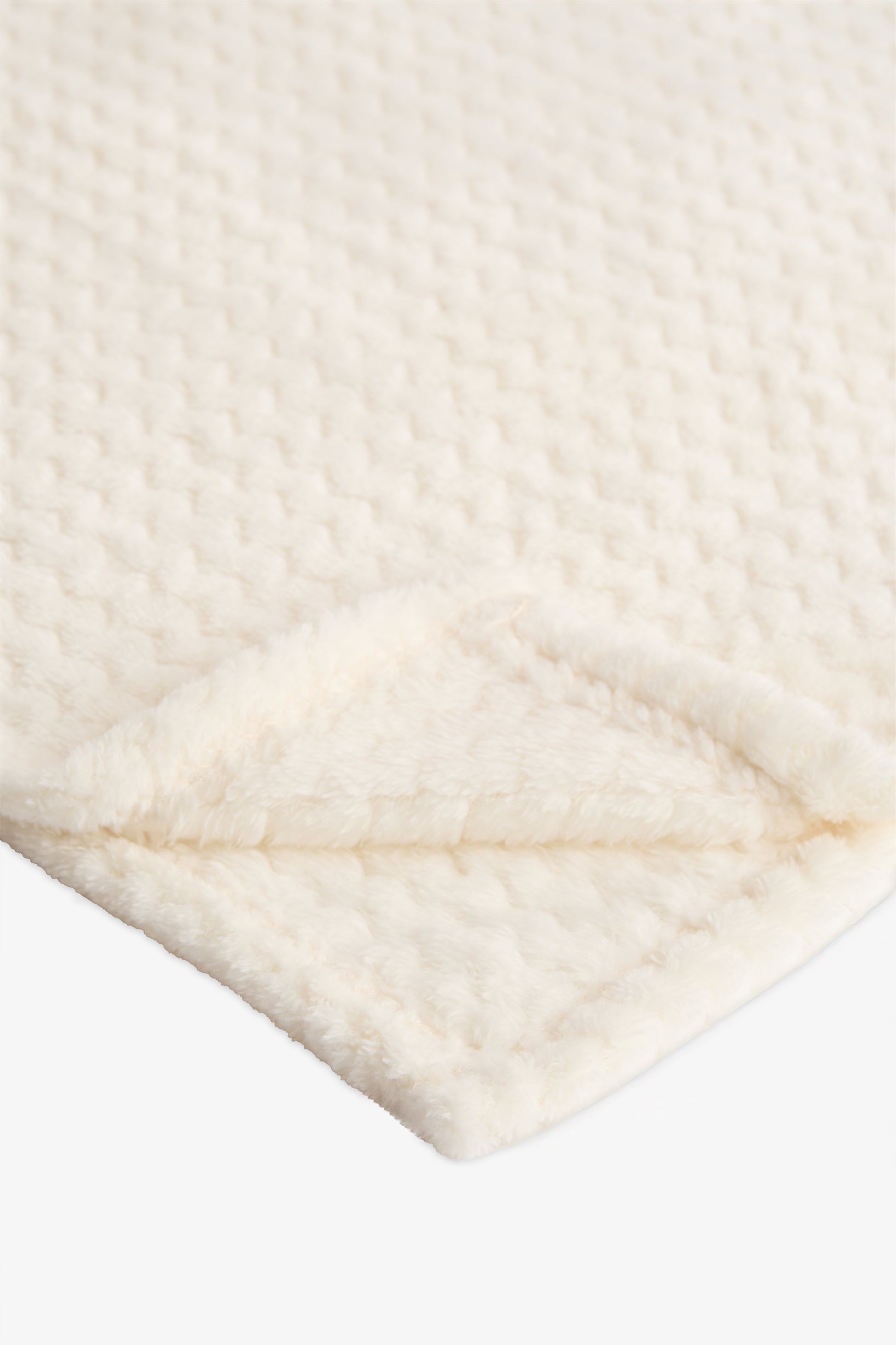 Couverture en peluche texture douce 50x60" - Unisexe && BEIGE