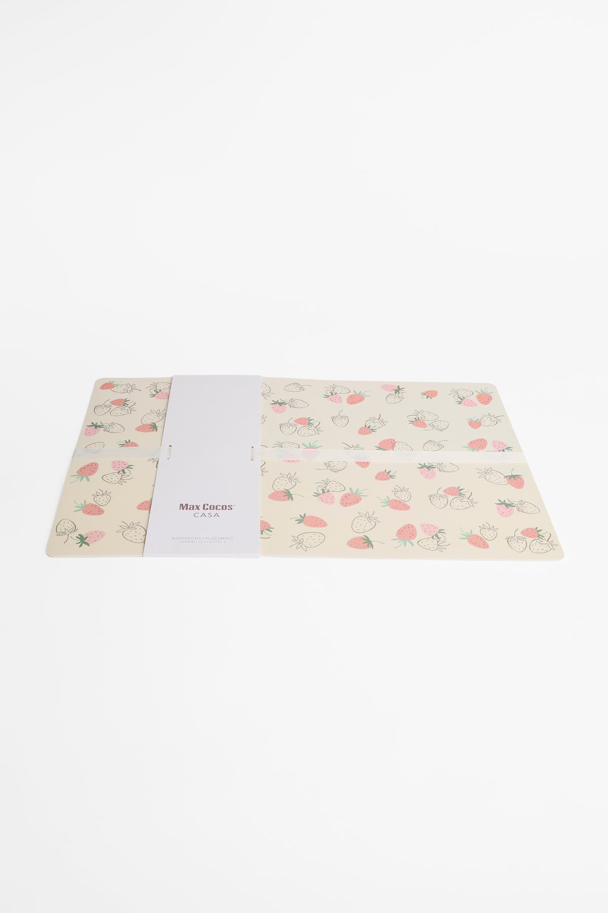 Napperons imprimés 12x18" - Maison (Pack de 4) && BEIGE/MULTI