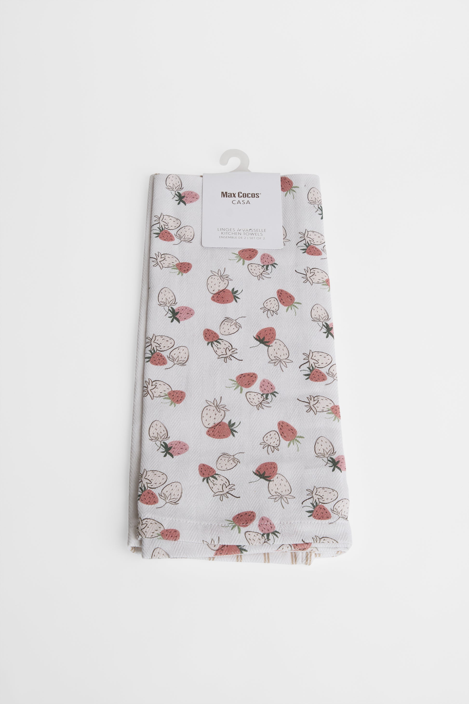 Linge à vaisselle imprimé - Pack de 2 && BEIGE/MULTI