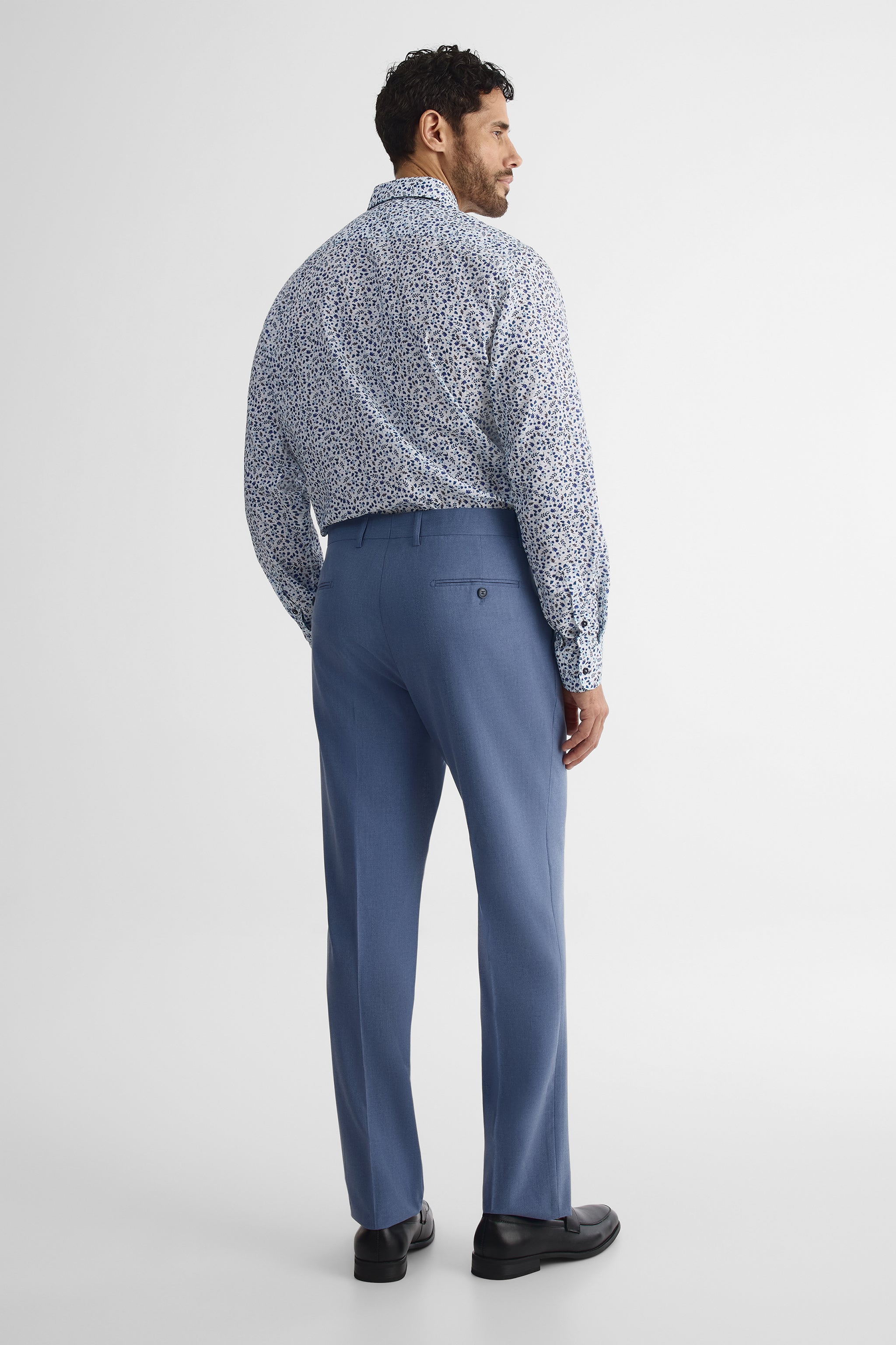 Pantalon propre coupe confort - Homme && BLEU