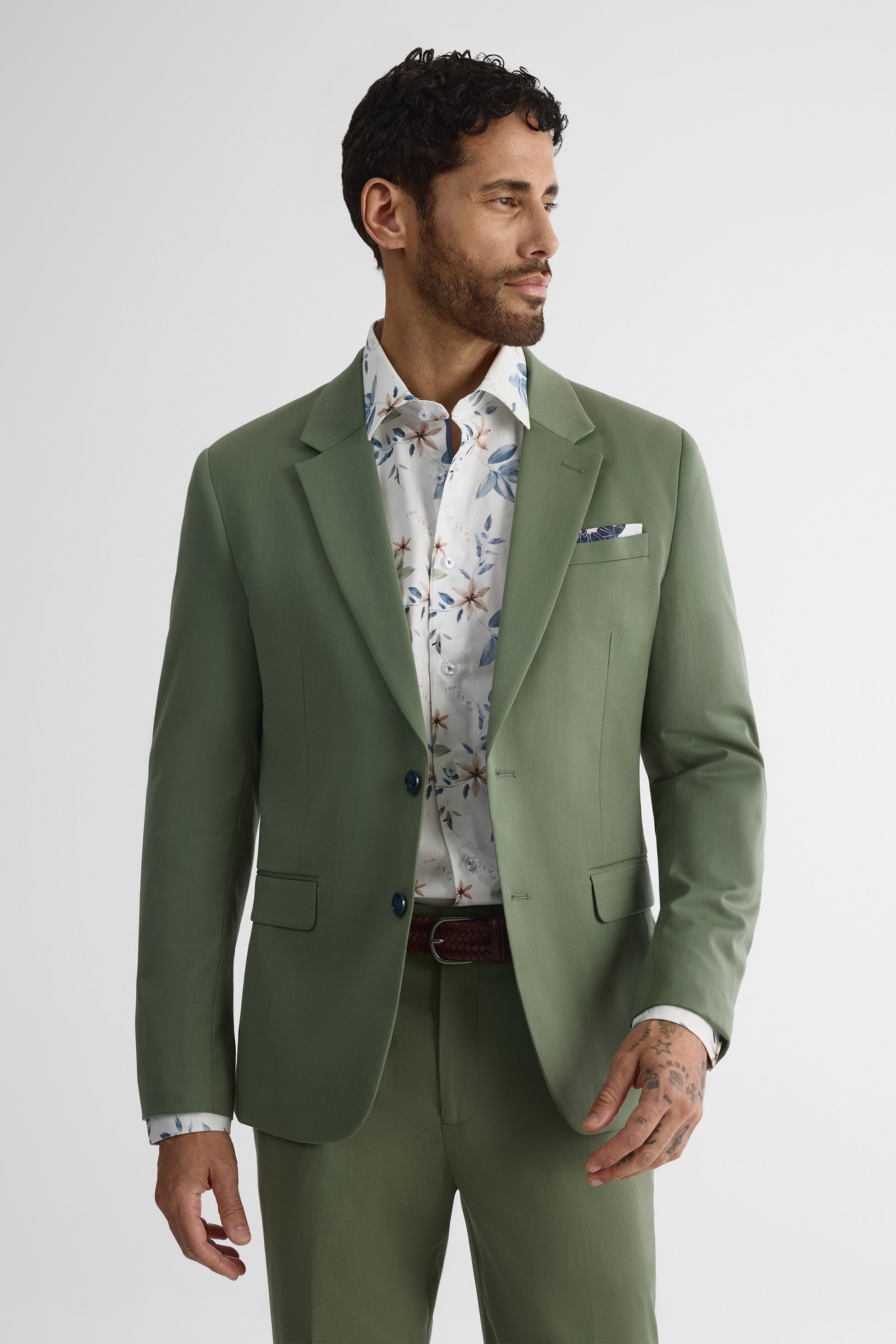 Veston régulier 2 boutons - Homme && SAUGE