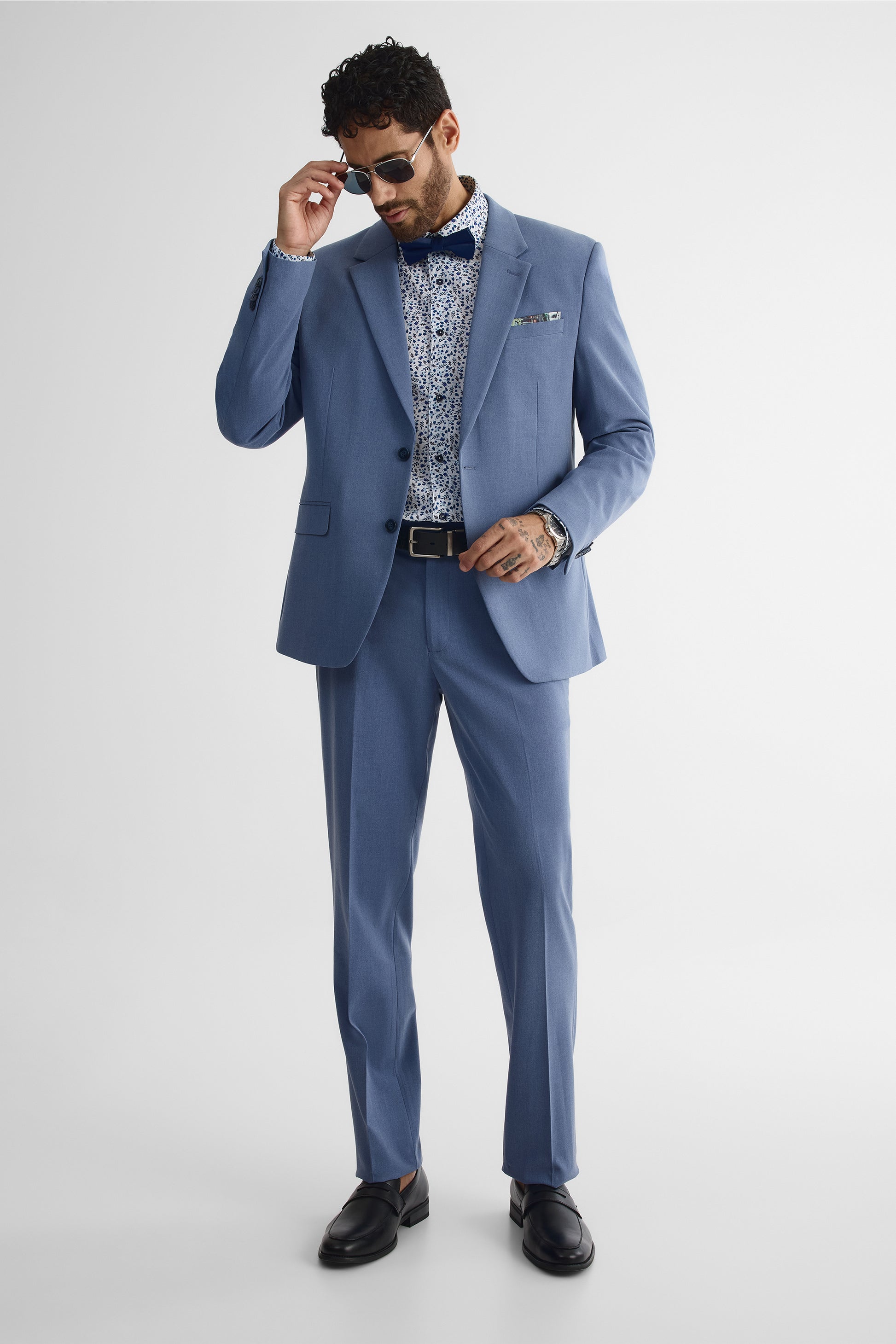 Pantalon propre coupe confort - Homme && BLEU