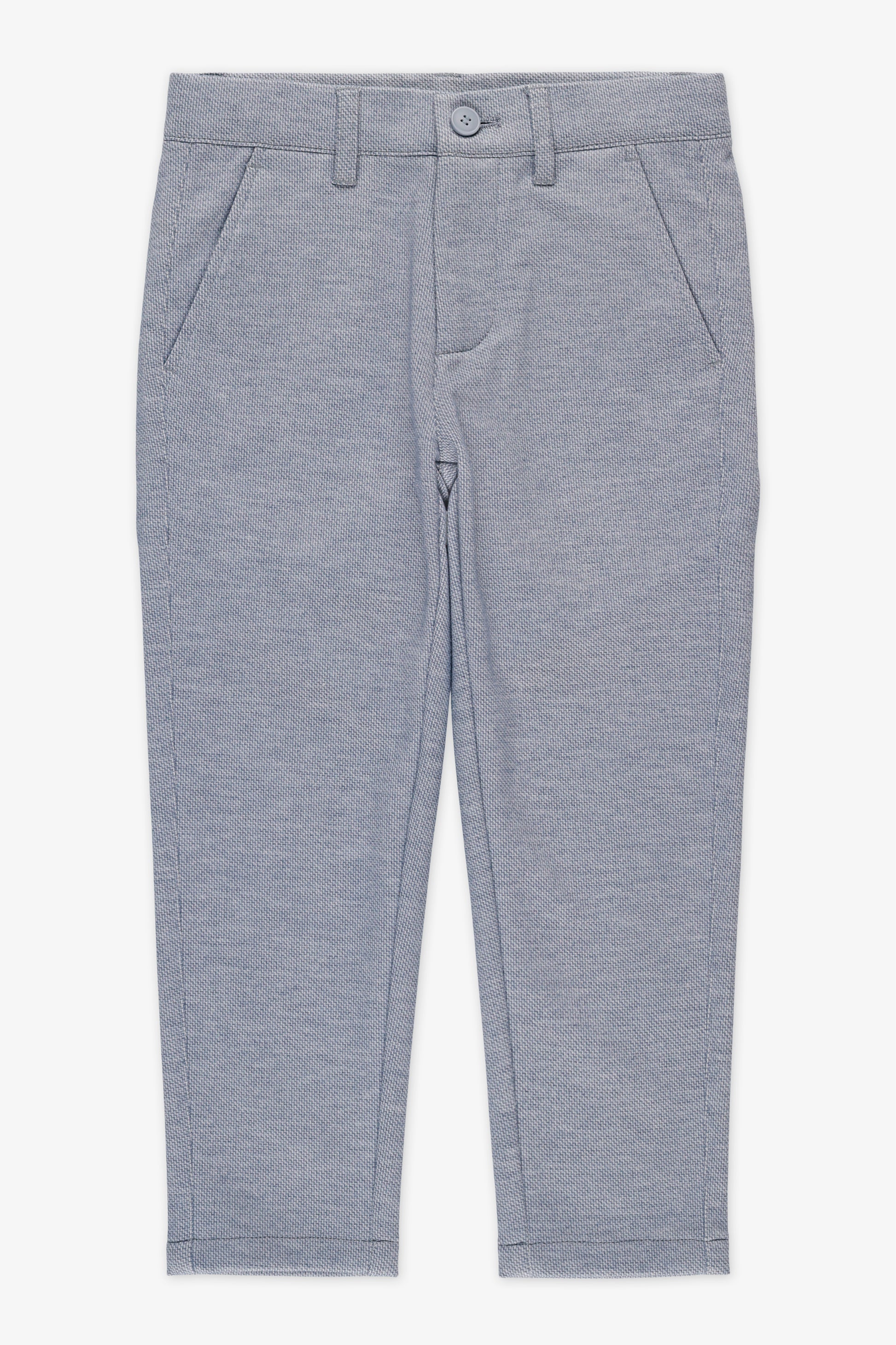 Pantalon uni stretch - Enfant garçon && BLEU PALE