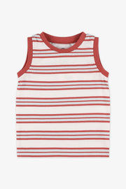 Camisole rayée coupe droite - Bébé garçon && BLANC MULTI