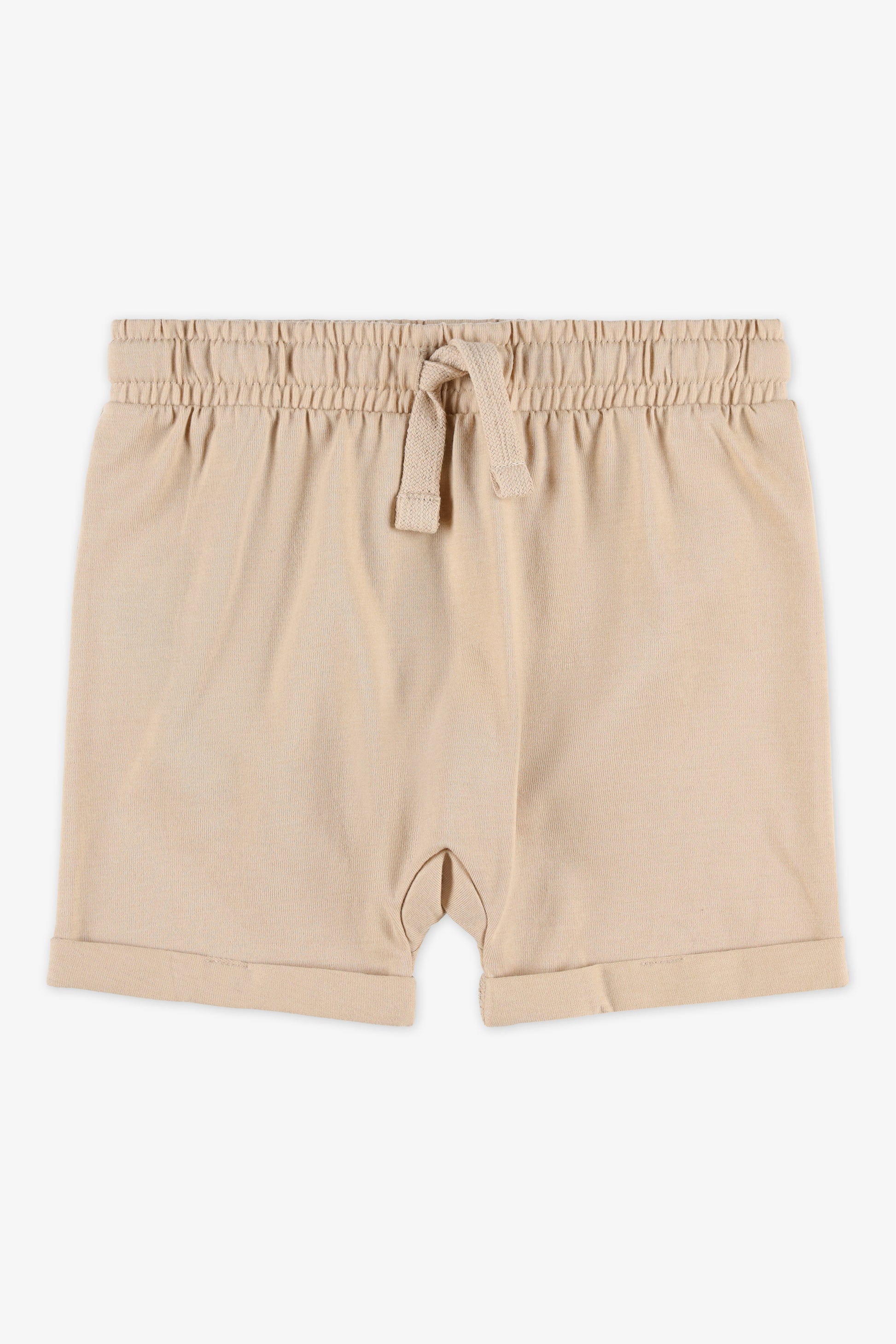 Short pull-on élastique - Bébé garçon && TAUPE