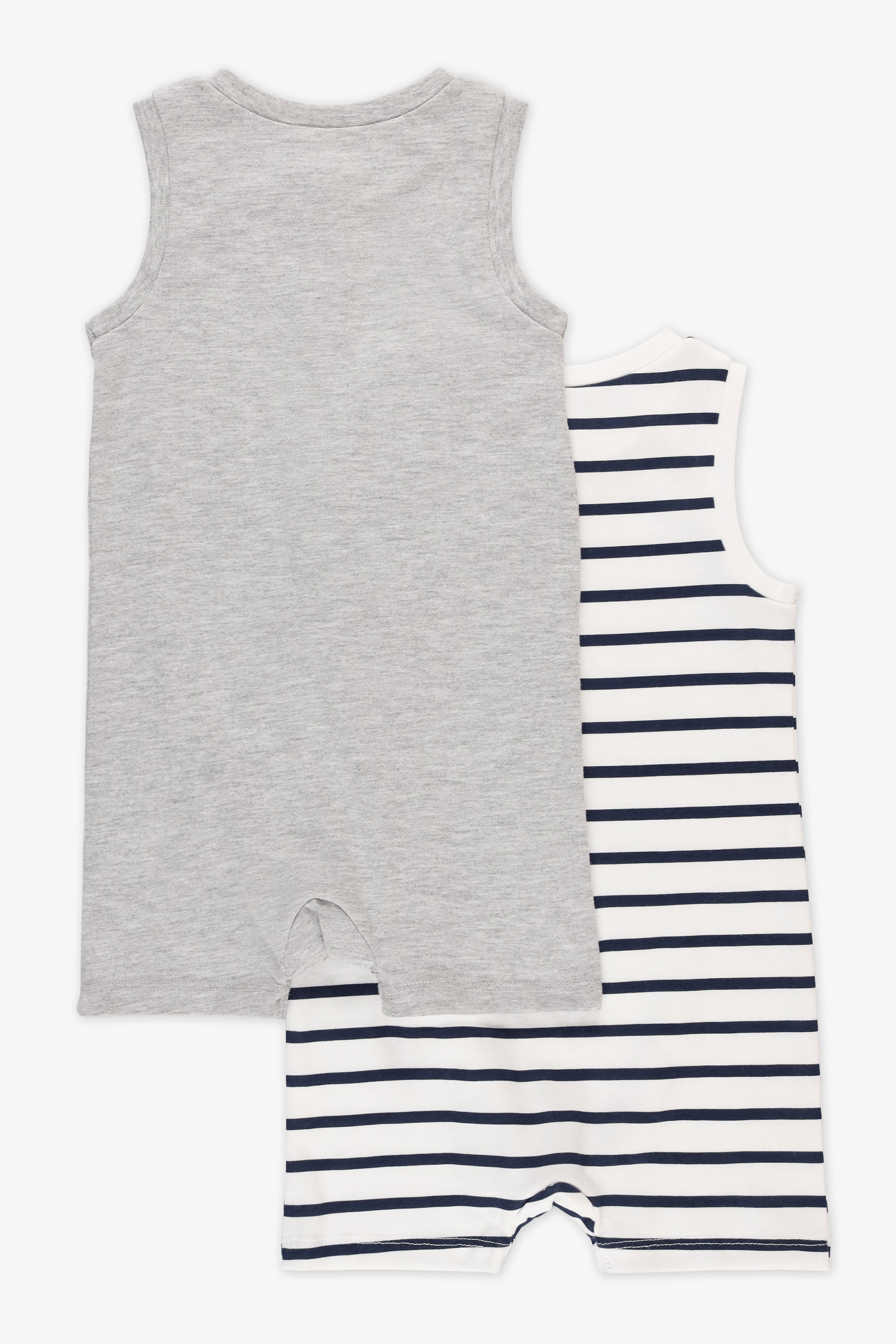 Barboteuse à manches courtes - Bébé garçon && BLANC MULTI