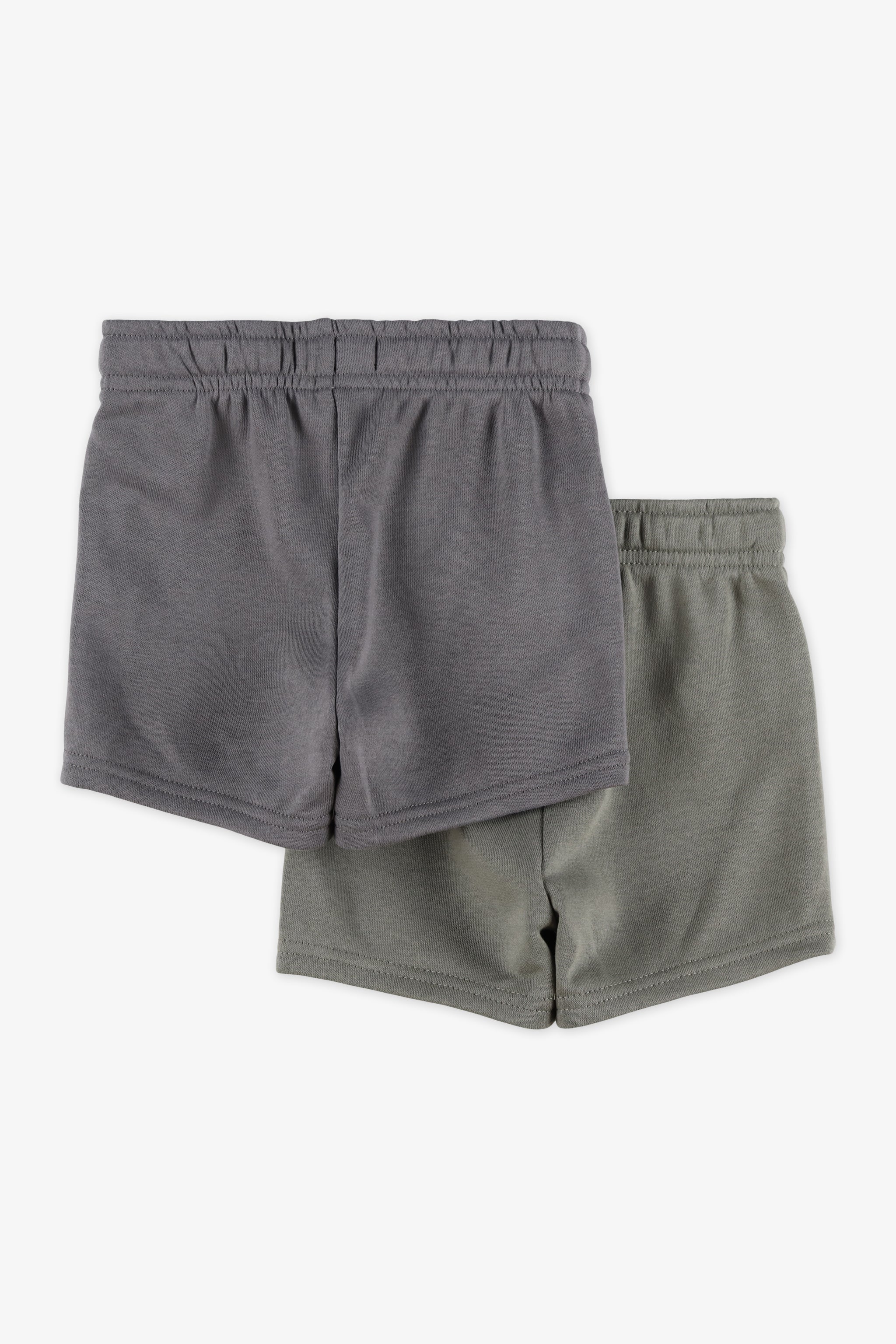 Short pull-on élastique à cordon - Bébé garçon && GRIS
