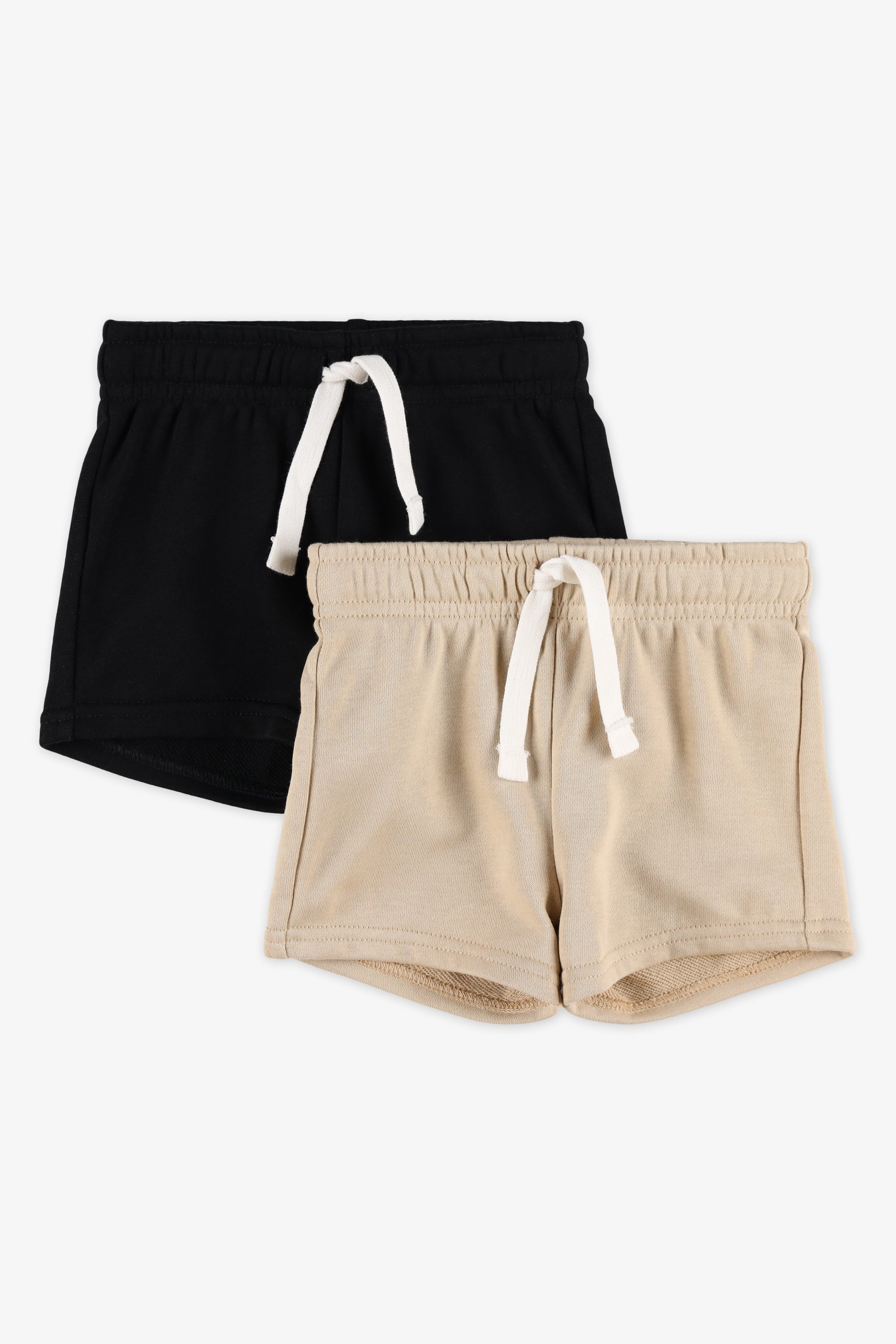 Short pull-on élastique à cordon - Bébé garçon && TAUPE