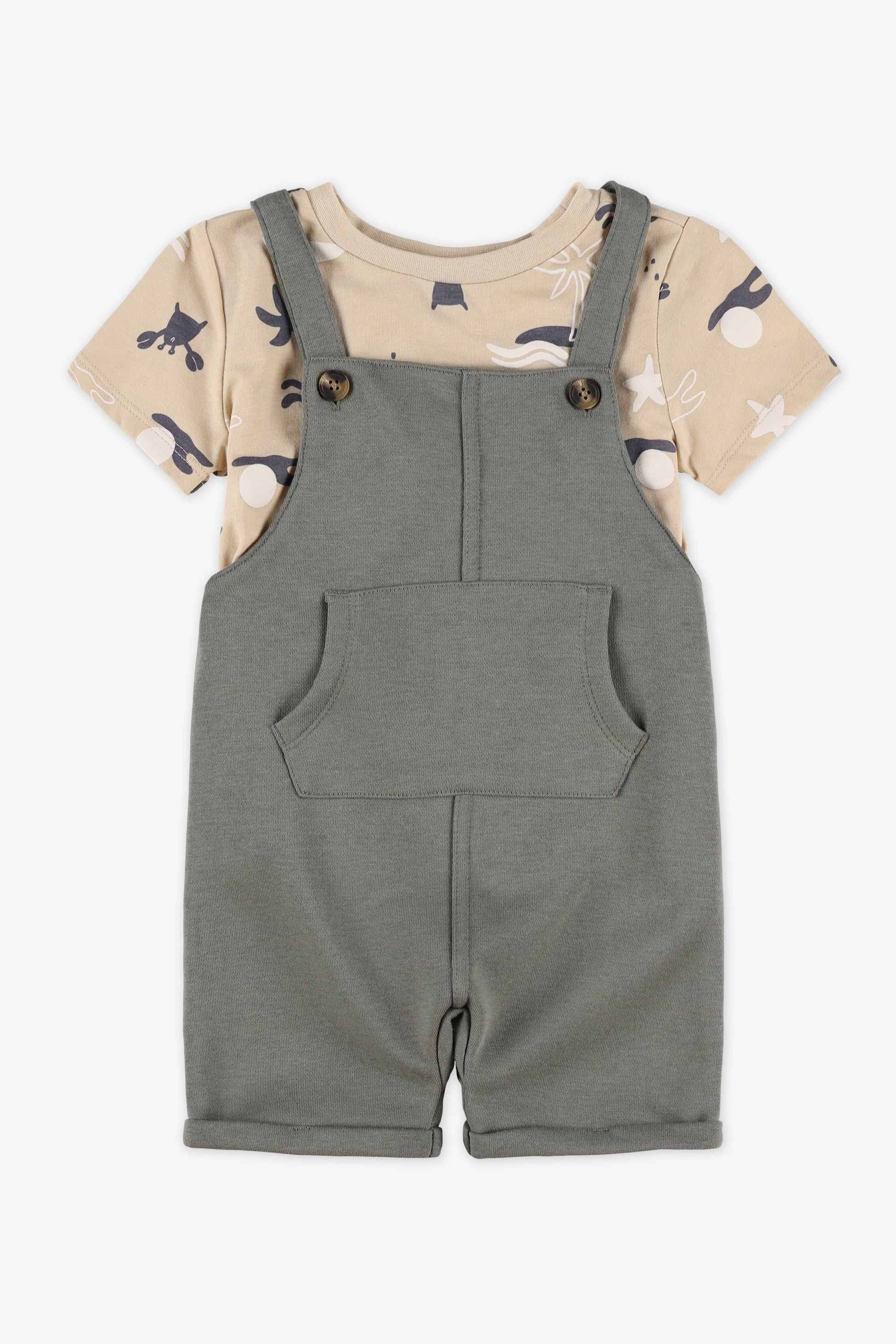 T-shirt à manches courtes imprimé - Bébé garçon && KAKI