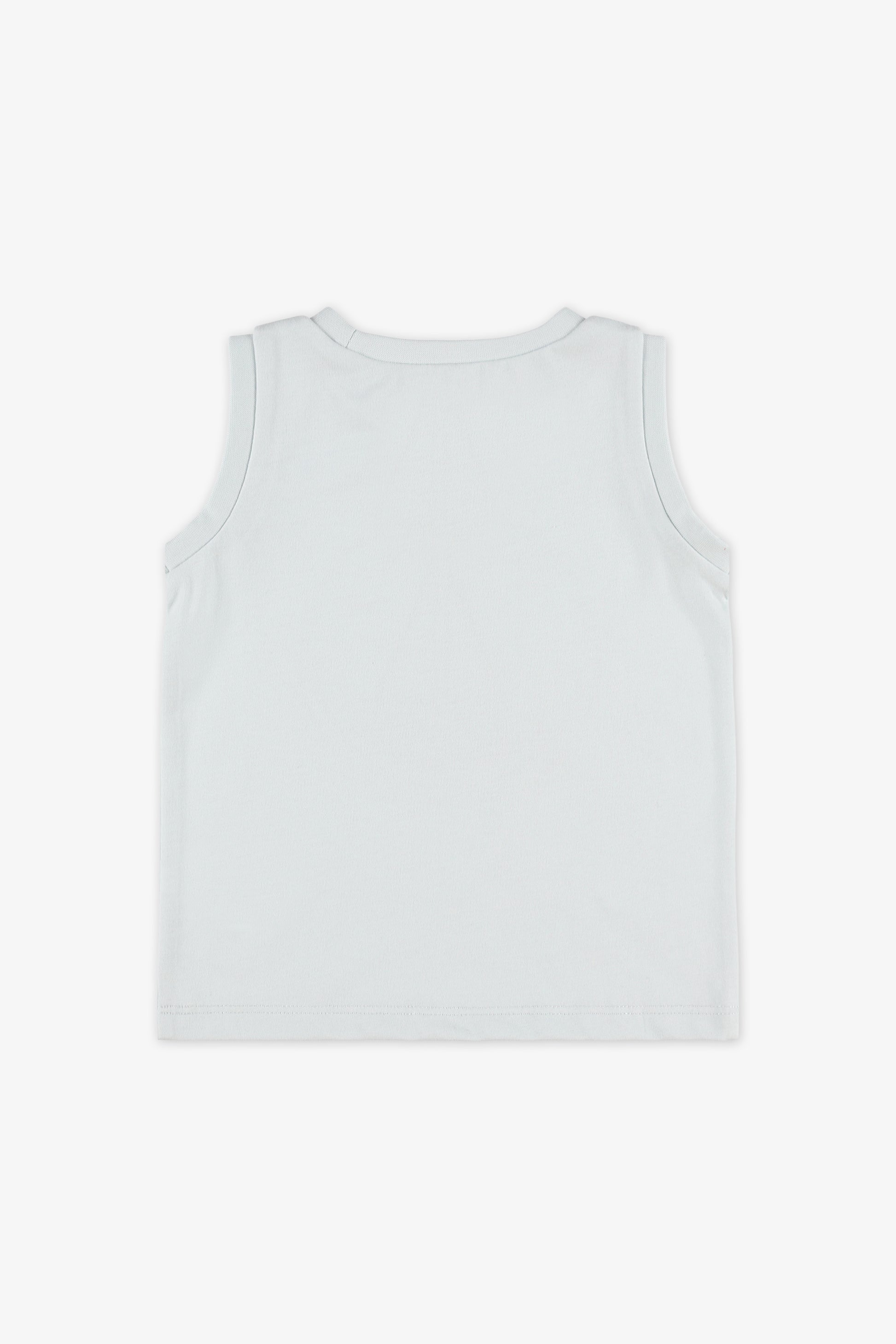 Camisole coupe droite col rond - Bébé garçon && BLEU PALE