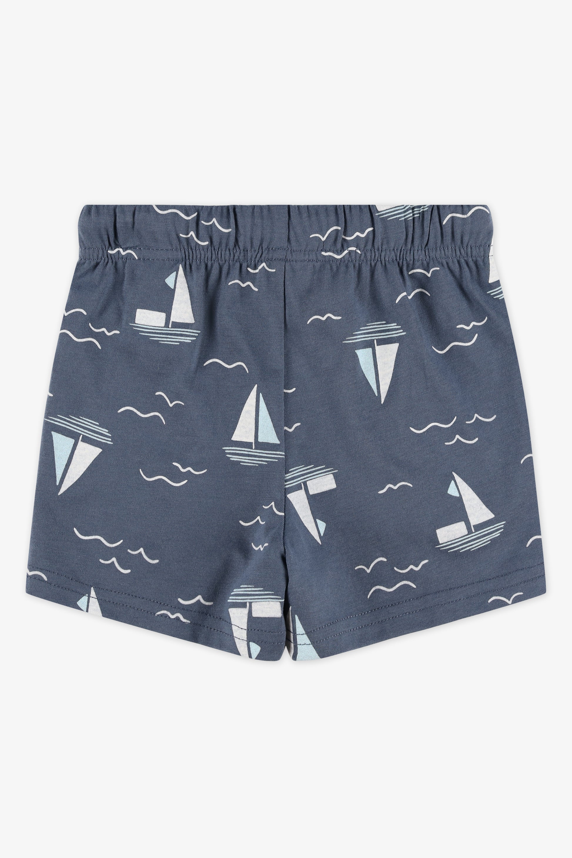 Short pull-on élastique à cordon - Bébé garçon && INDIGO