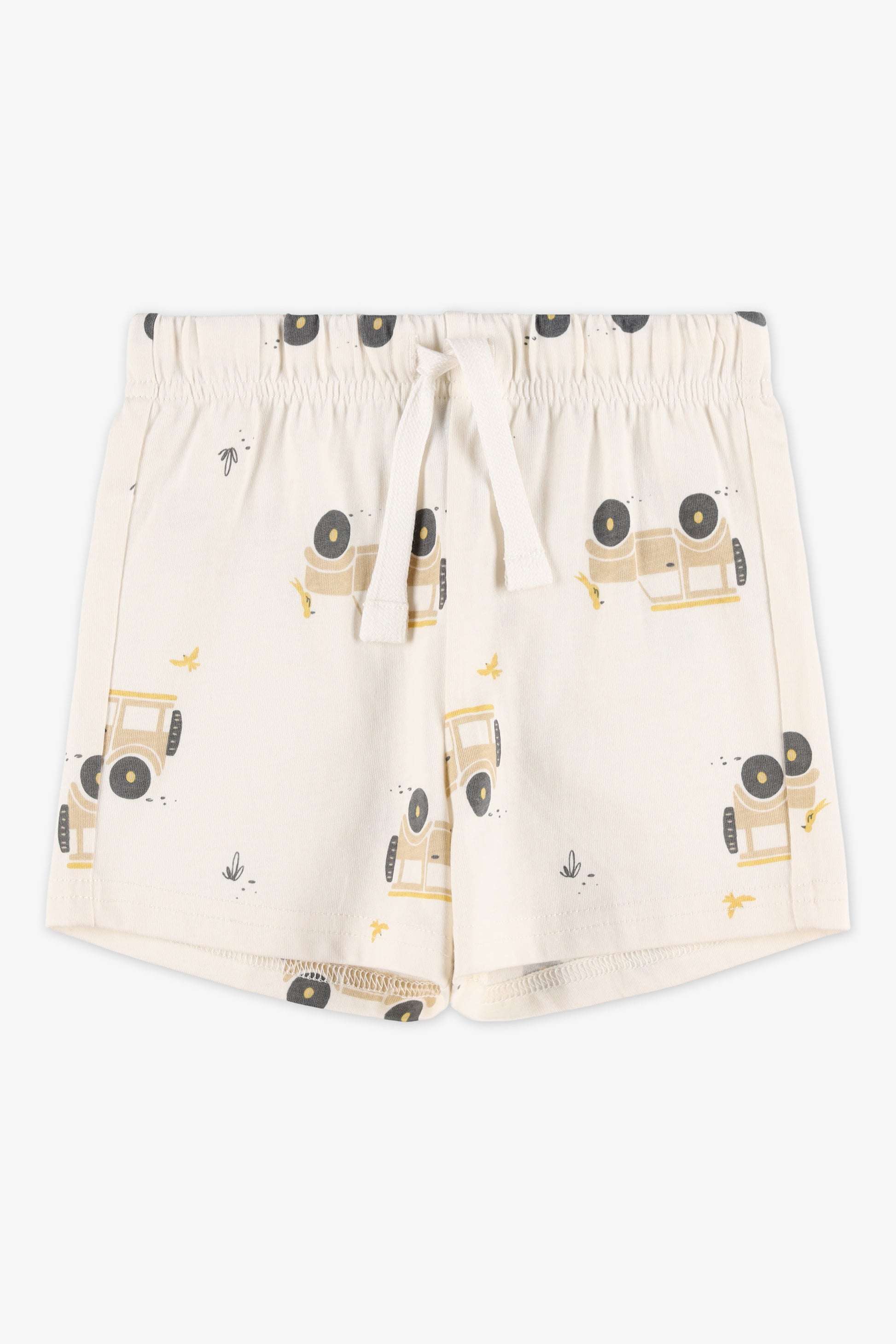 Short pull-on élastique à cordon - Bébé garçon && BLANC CASSÉ/MULTI