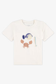 T-shirt à manches courtes col rond - Bébé garçon && BLANC