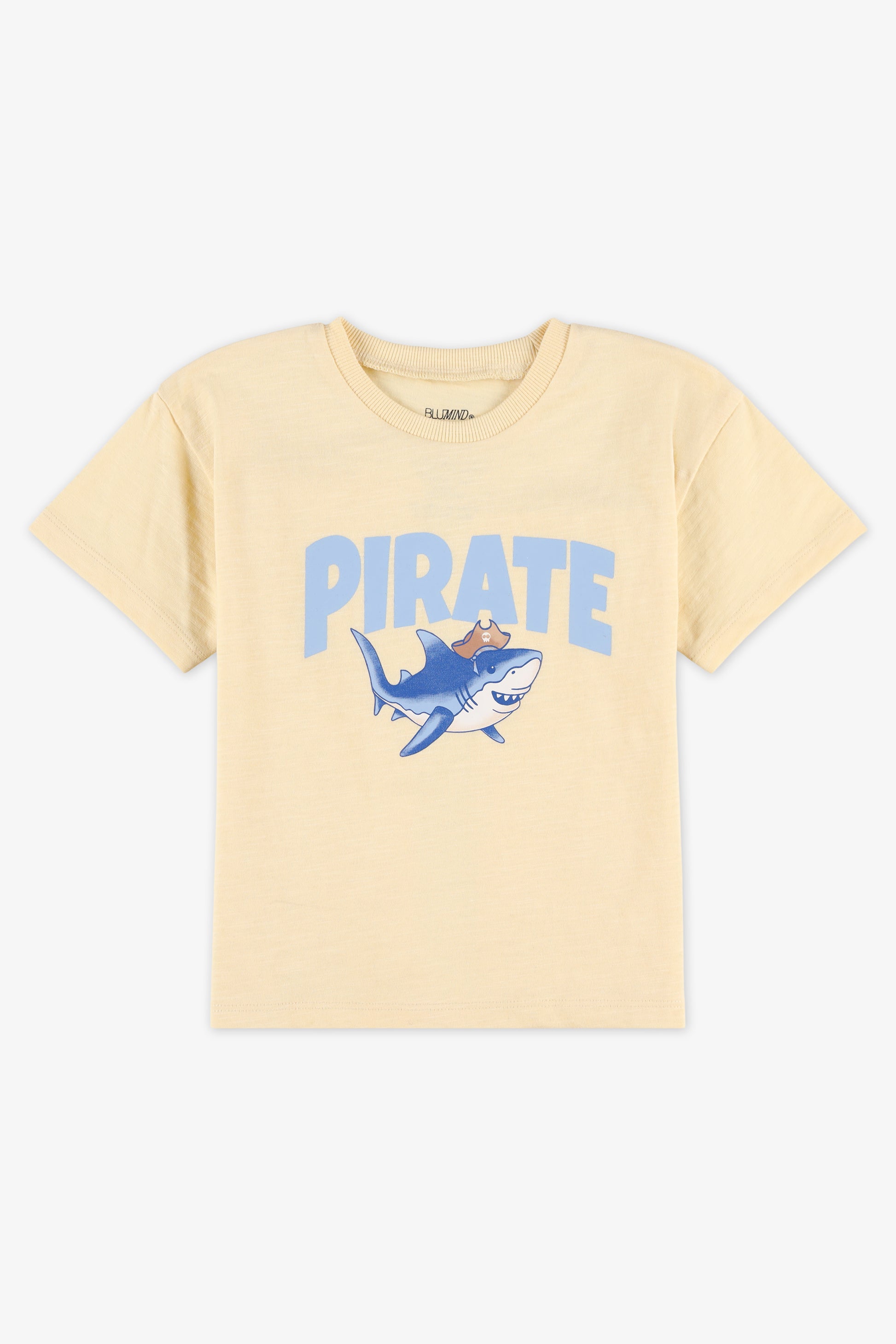 T-shirt à manches courtes col rond - Bébé garçon && JAUNE