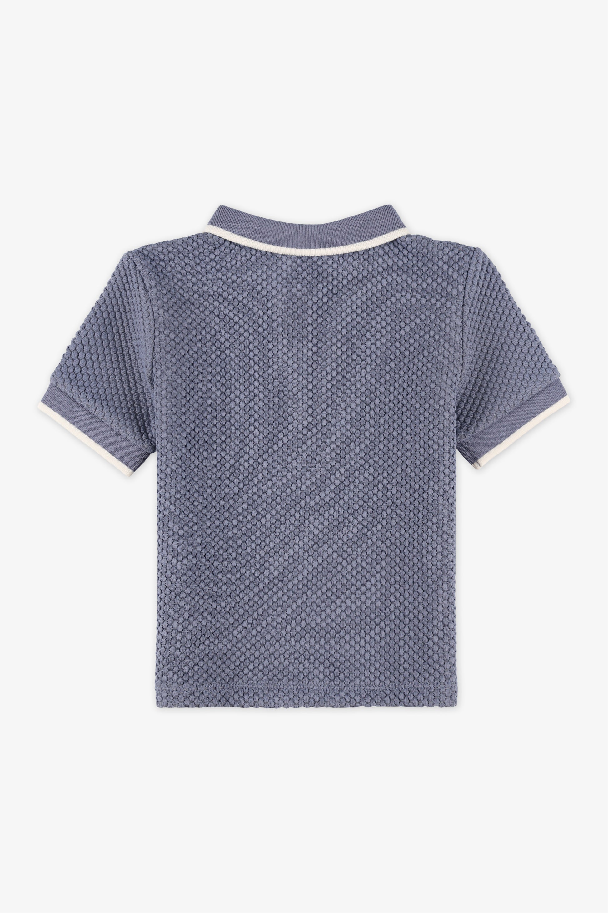 Chandail polo manches courtes - Bébé garçon && BLEU