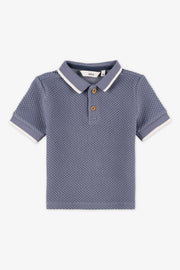 Chandail polo manches courtes - Bébé garçon && BLEU