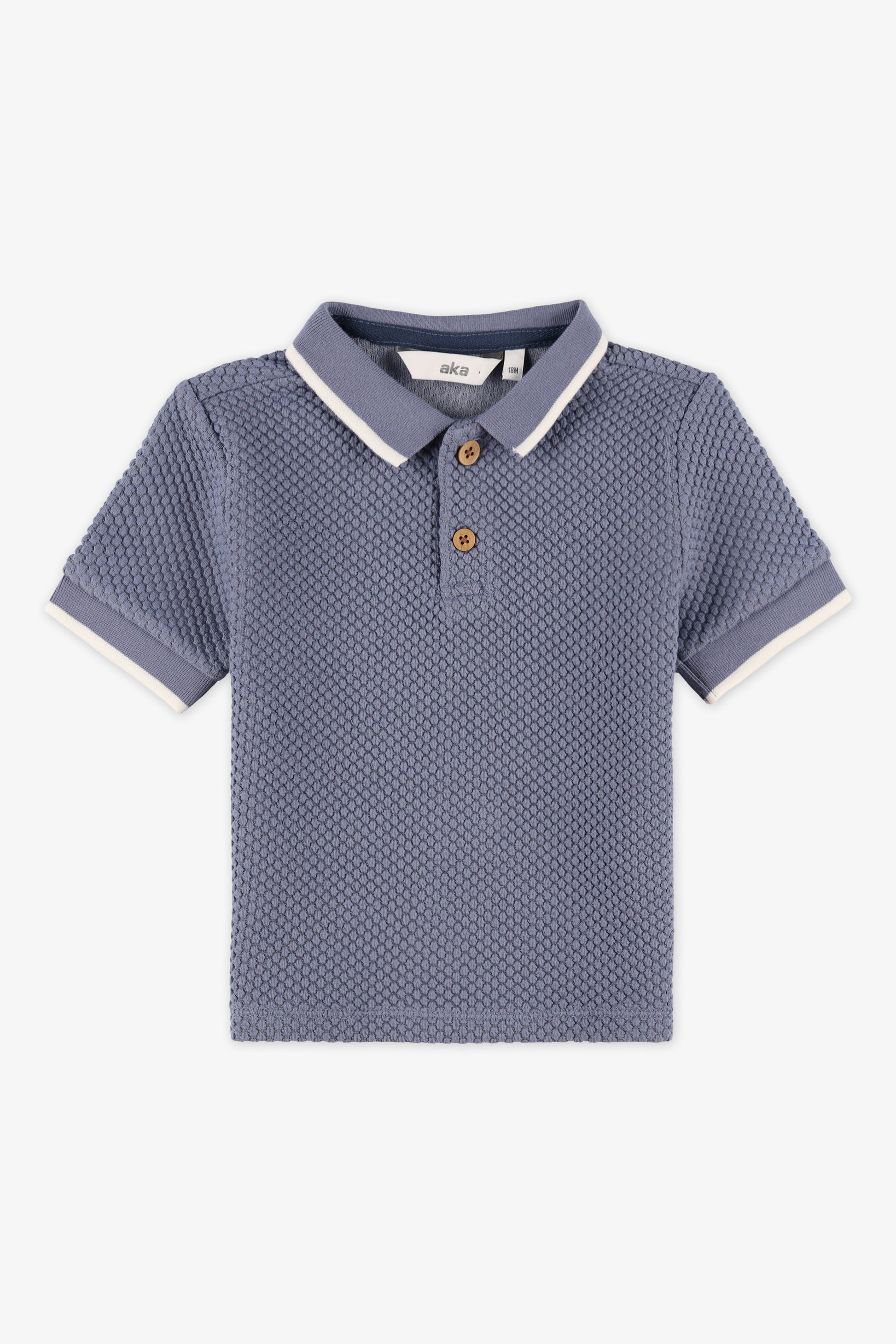 Chandail polo manches courtes - Bébé garçon && BLEU