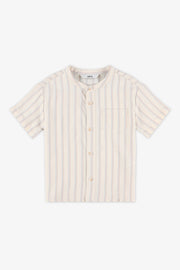 Chemise à manches courtes rayée - Bébé garçon && BLANC CASSÉ/MULTI