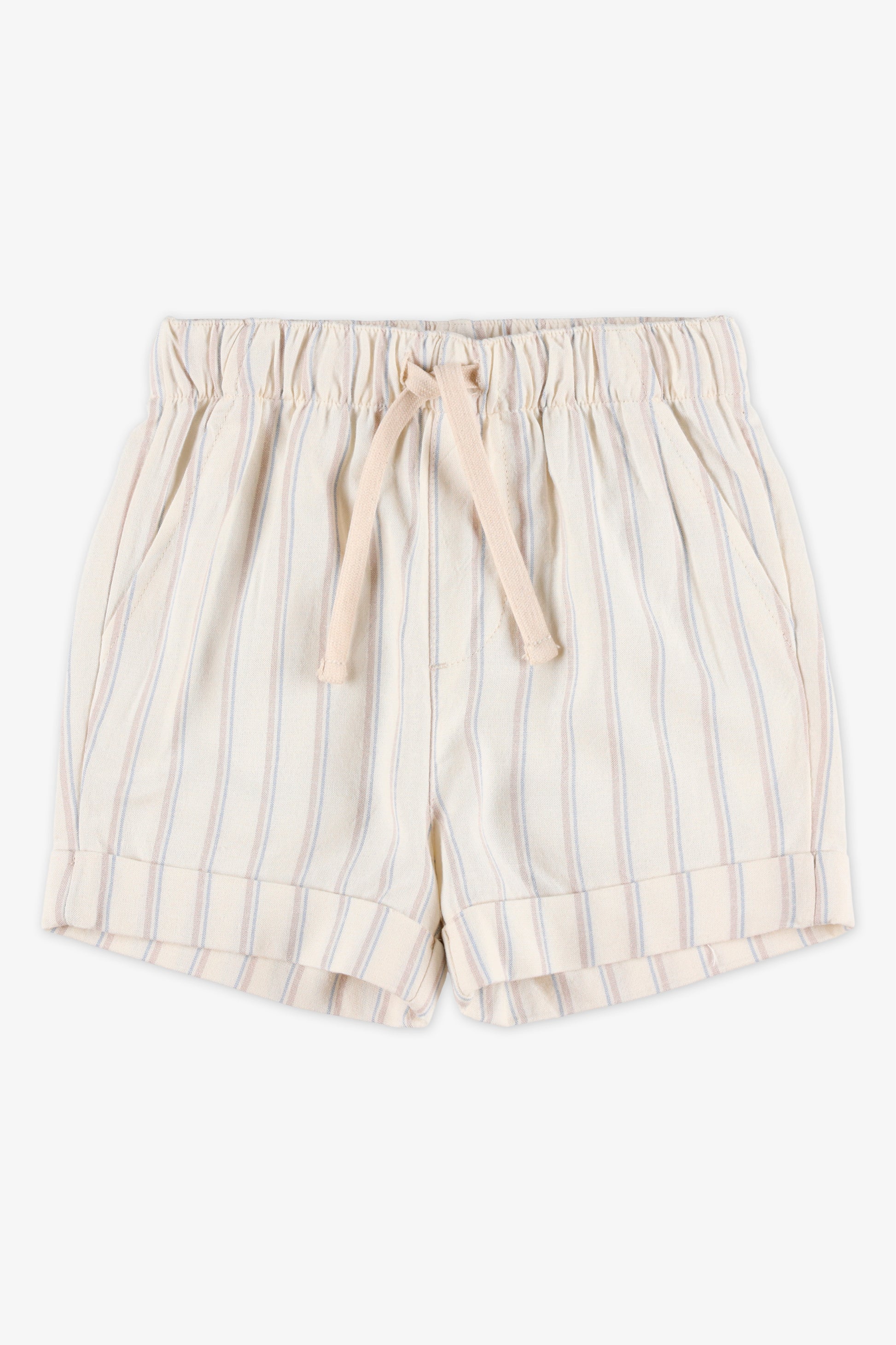 Bermuda élastique à cordon - Bébé garçon && BLANC CASSÉ/MULTI