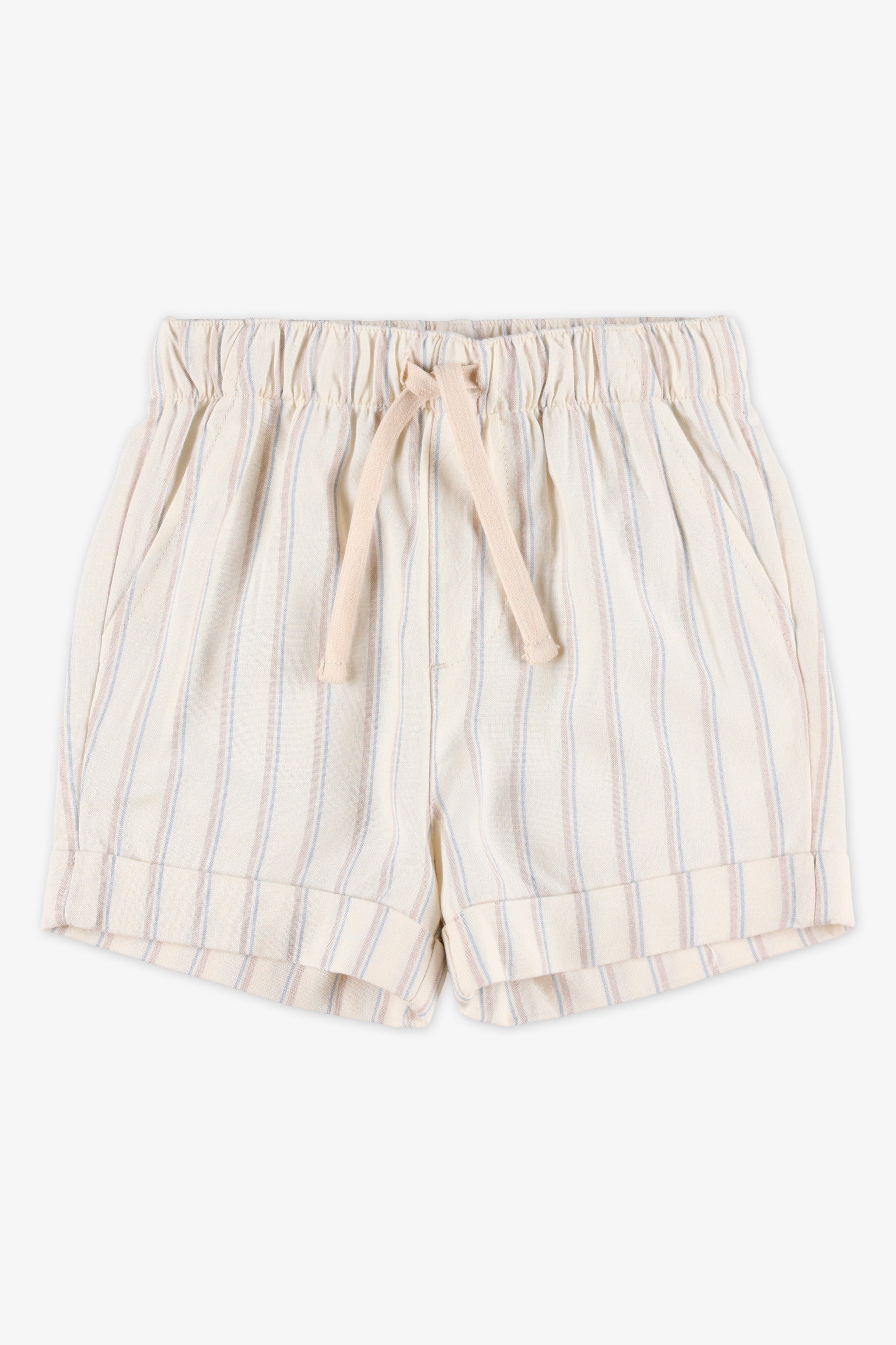 Bermuda élastique à cordon - Bébé garçon && BLANC CASSÉ/MULTI