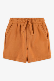 Bermuda élastique avec cordon - Bébé garçon && BRUN