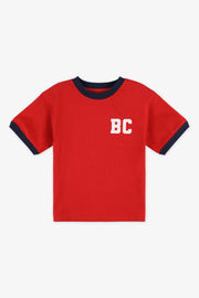 T-shirt à manches courtes col rond - Enfant garçon && ROUGE