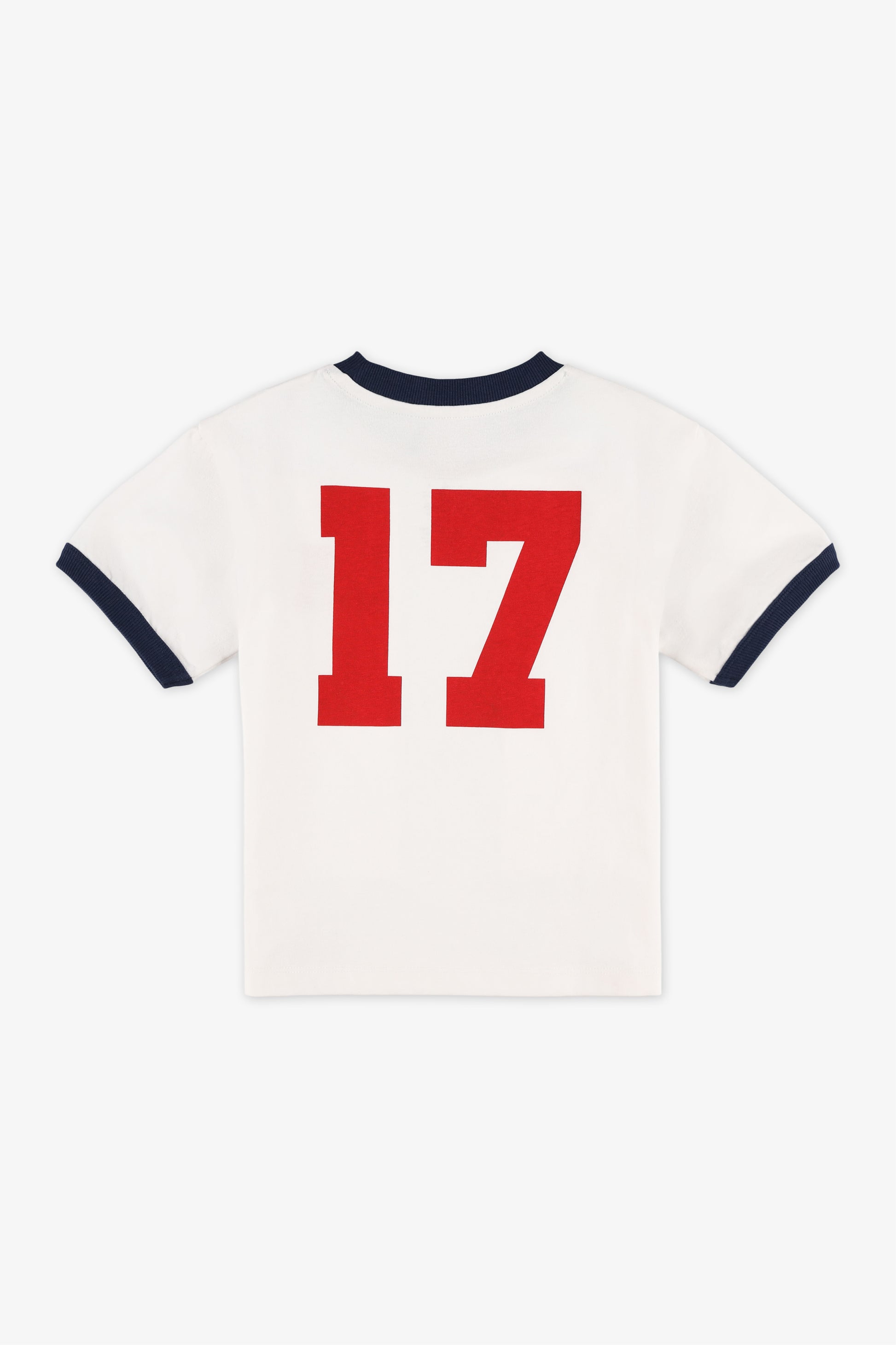 T-shirt à manches courtes col rond - Enfant garçon && BLANC