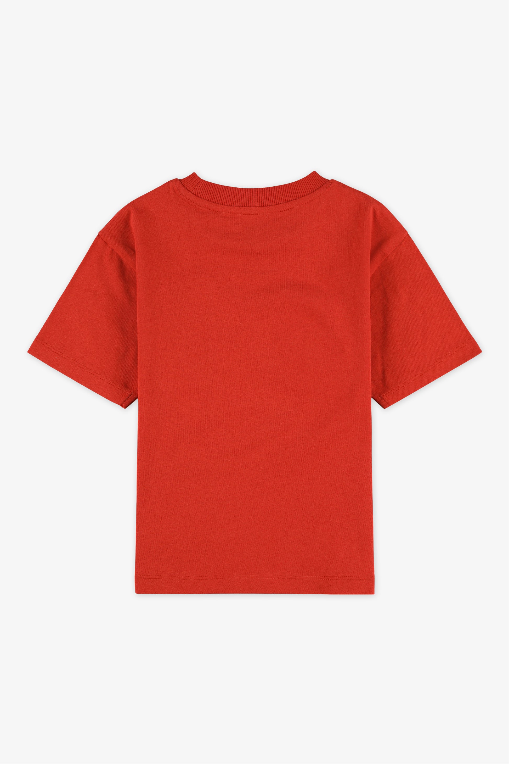 T-shirt à manches courtes col rond - Enfant garçon && ROUGE