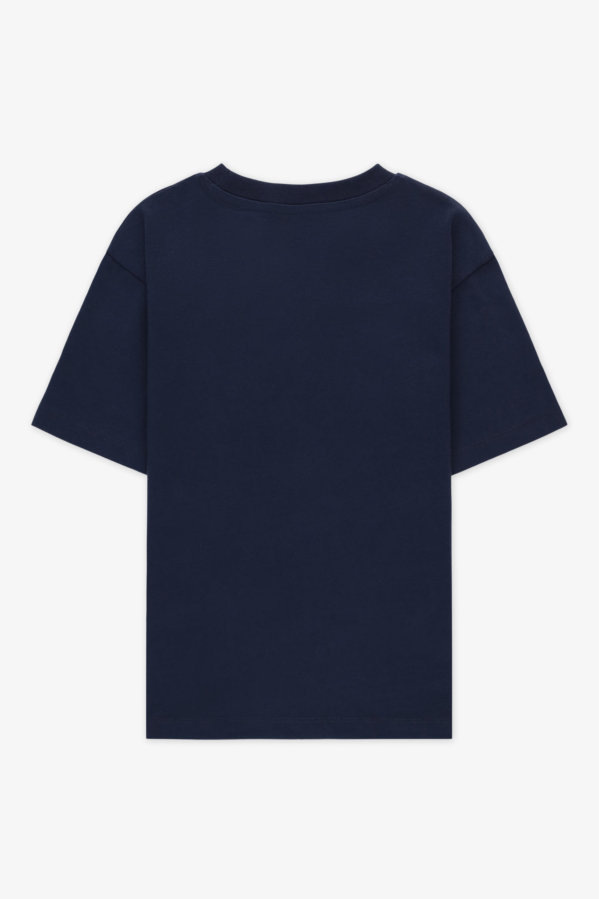 T-shirt à manches courtes col rond - Enfant garçon && MARIN