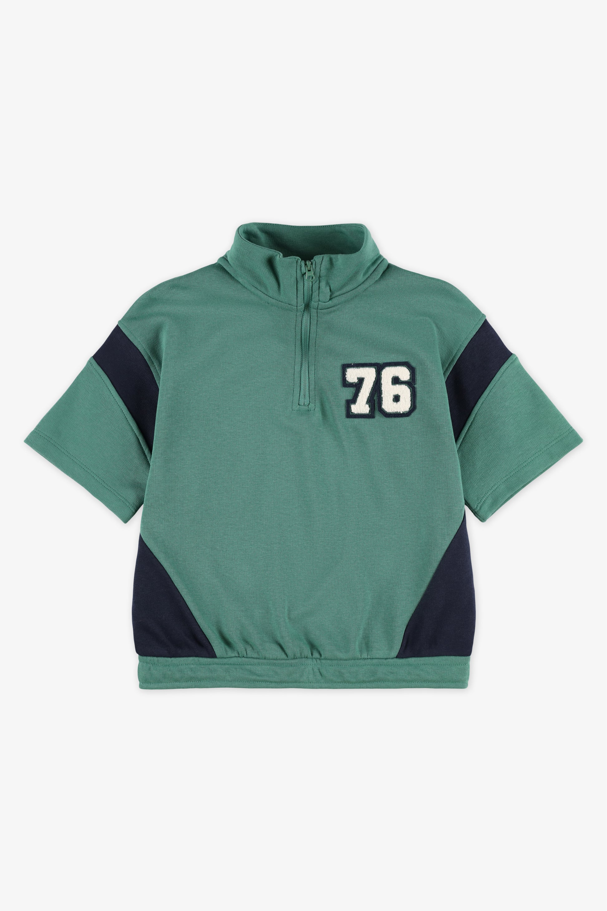Chandail ouaté à zip - Enfant garçon && VERT