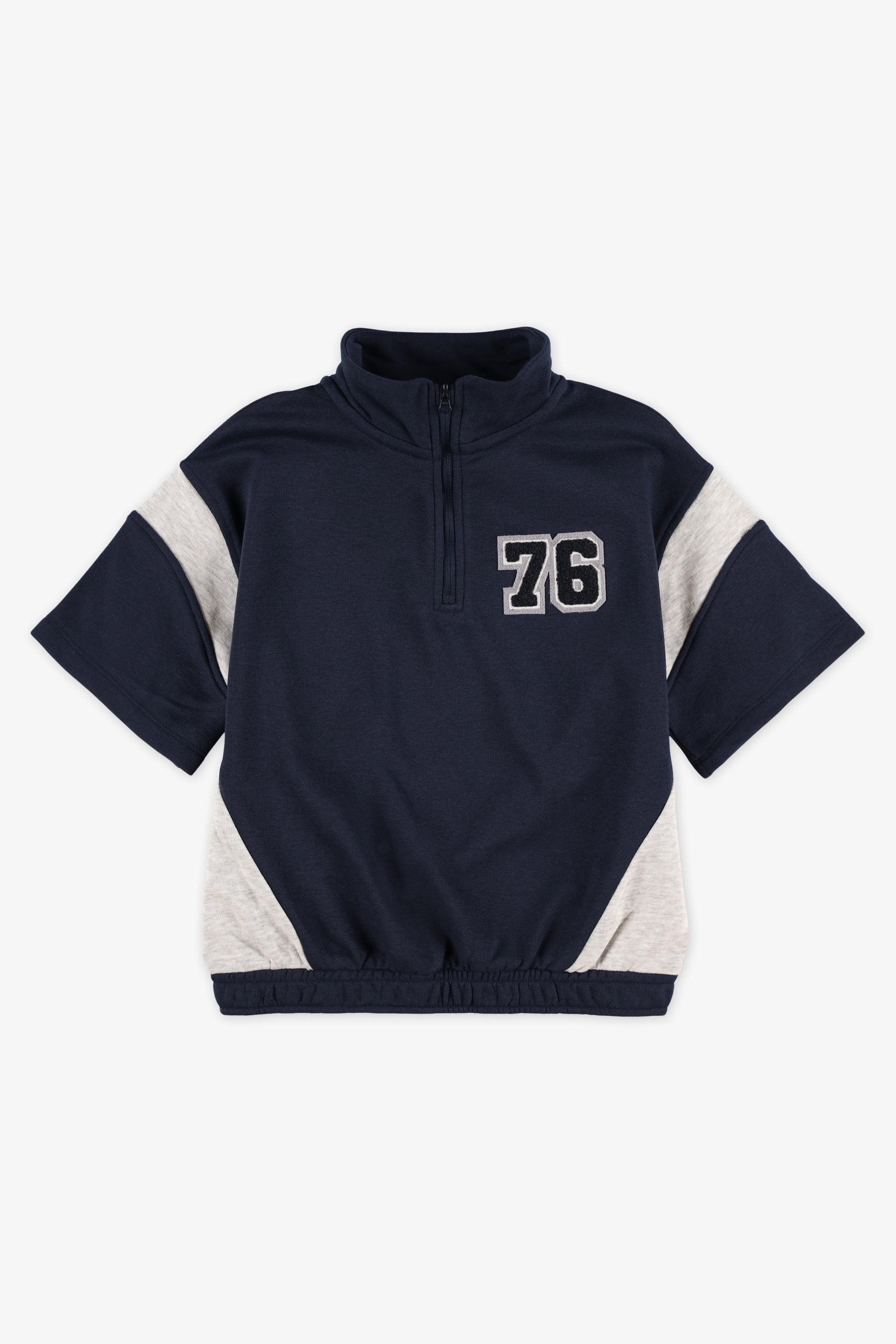 Chandail ouaté à zip - Enfant garçon && MARIN