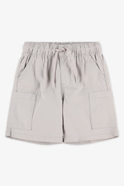 Short élastique à cordon - Enfant garçon && GRIS