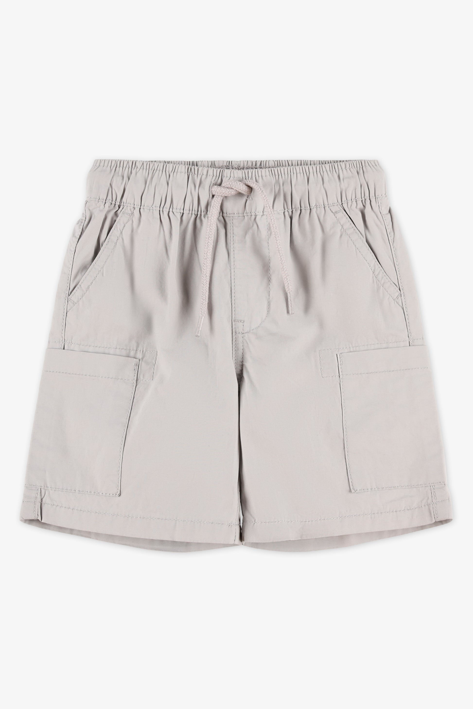 Short élastique à cordon - Enfant garçon && GRIS