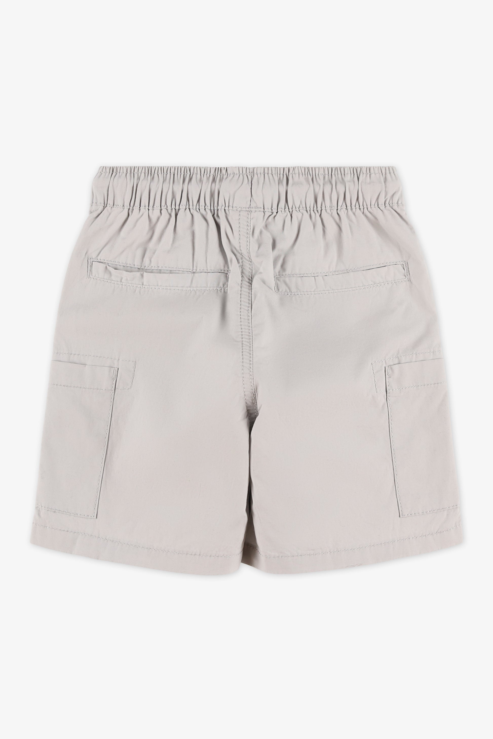 Short élastique à cordon - Enfant garçon && GRIS