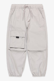 Pantalon parachute élastique à cordon - Garçon && GRIS
