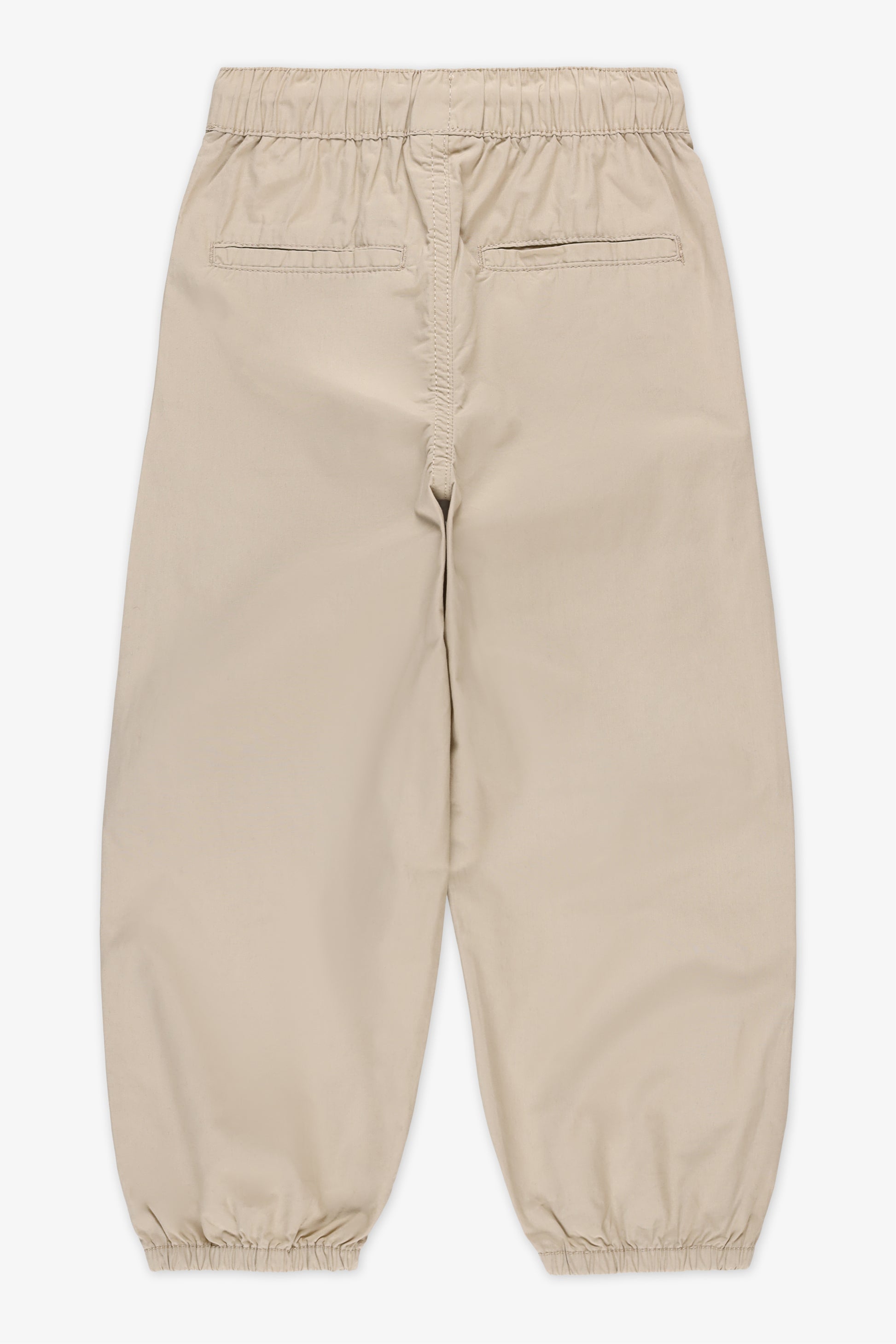 Pantalon parachute élastique à cordon - Garçon && TAUPE