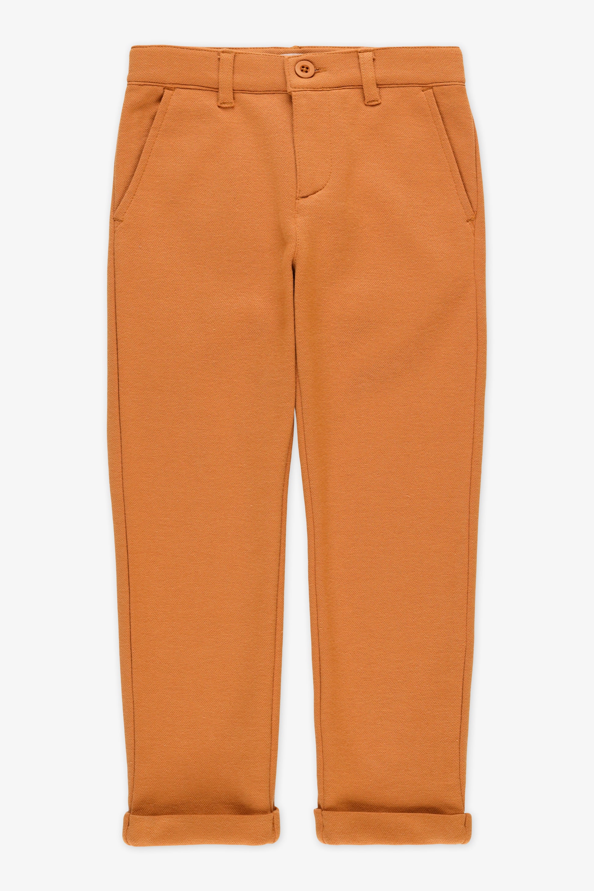 Pantalon stretch à poches - Enfant garçon && BRUN