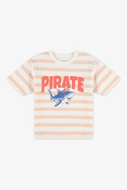 T-shirt à manches courtes col rond - Enfant garçon && TERRACOTTA