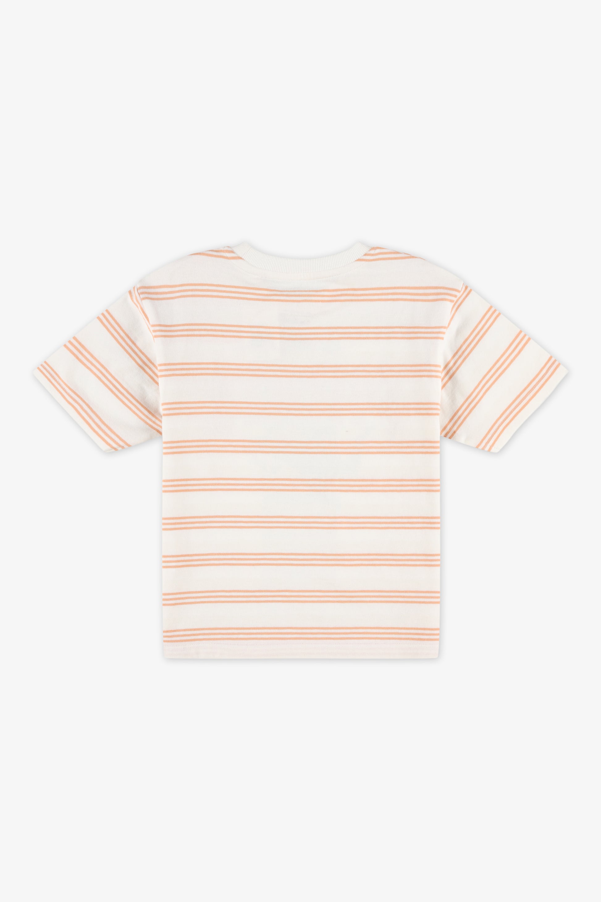 T-shirt à manches courtes col rond - Enfant garçon && TERRACOTTA
