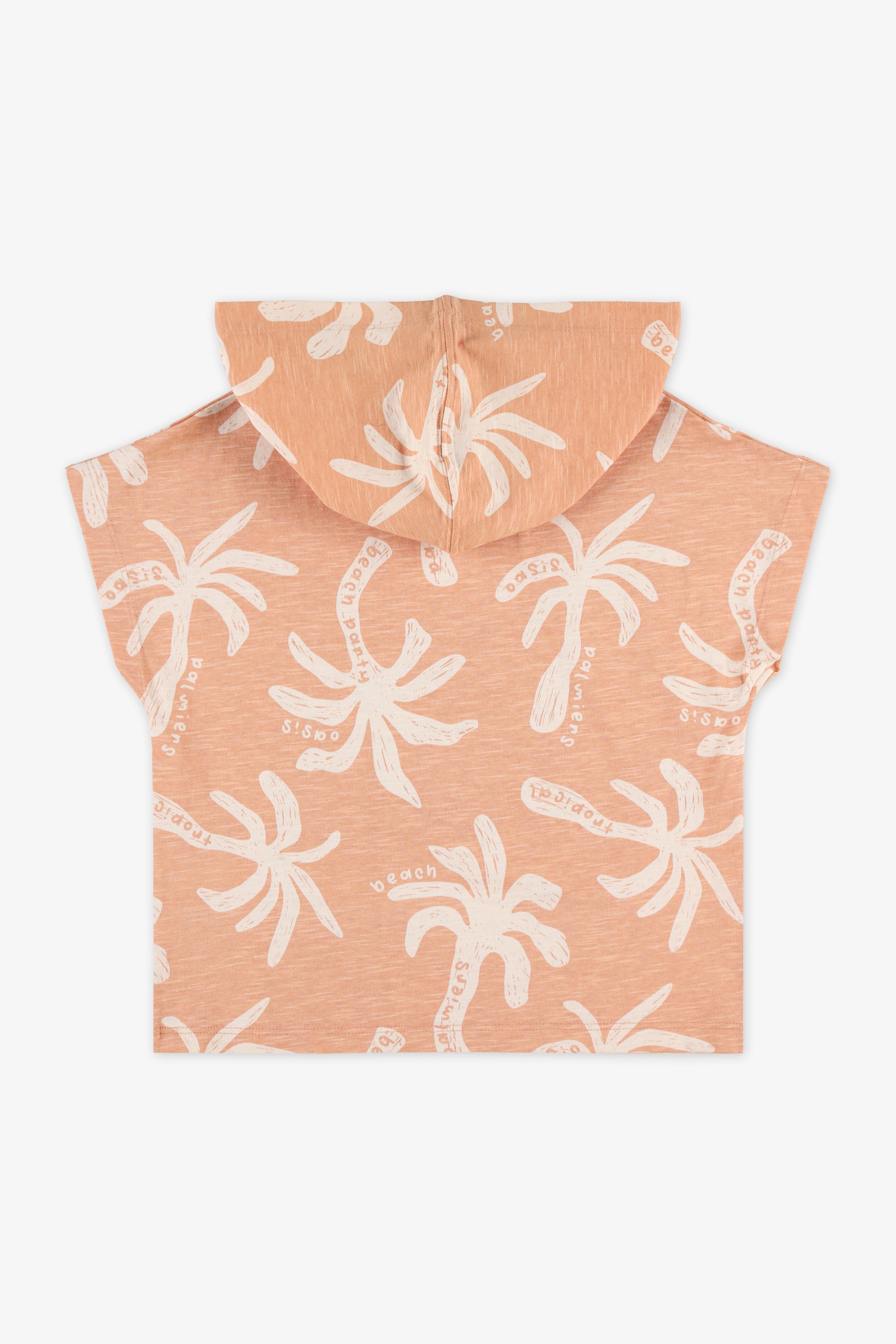 Camisole manches tombantes à capuchon - Ado garçon && TERRACOTTA