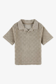 Chandail polo à manches courtes - Enfant garçon && KAKI