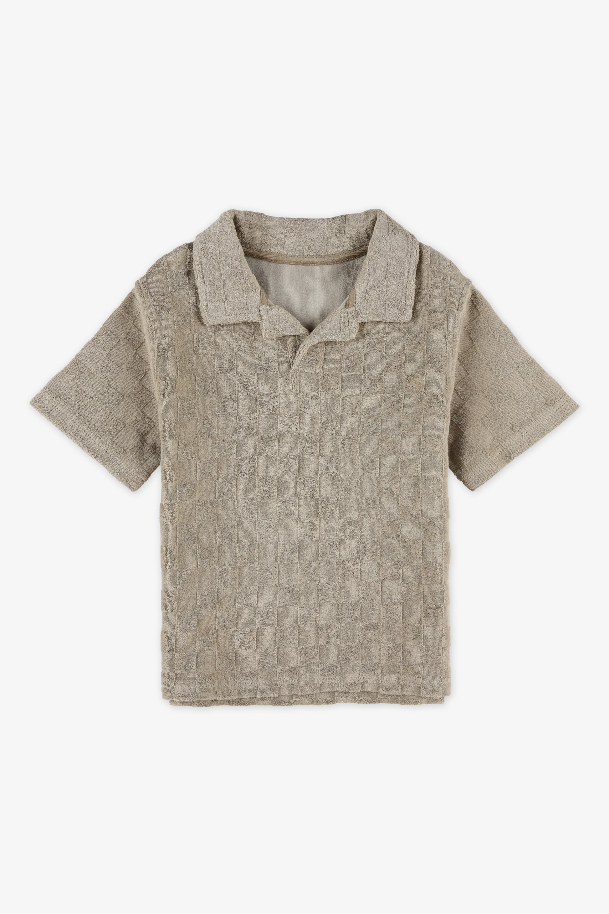 Chandail polo à manches courtes - Enfant garçon && KAKI