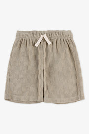 Short pull-on élastique à cordon - Garçon && KAKI
