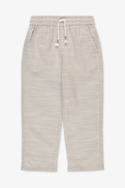 Pantalon élastique à cordon - Garçon && KAKI