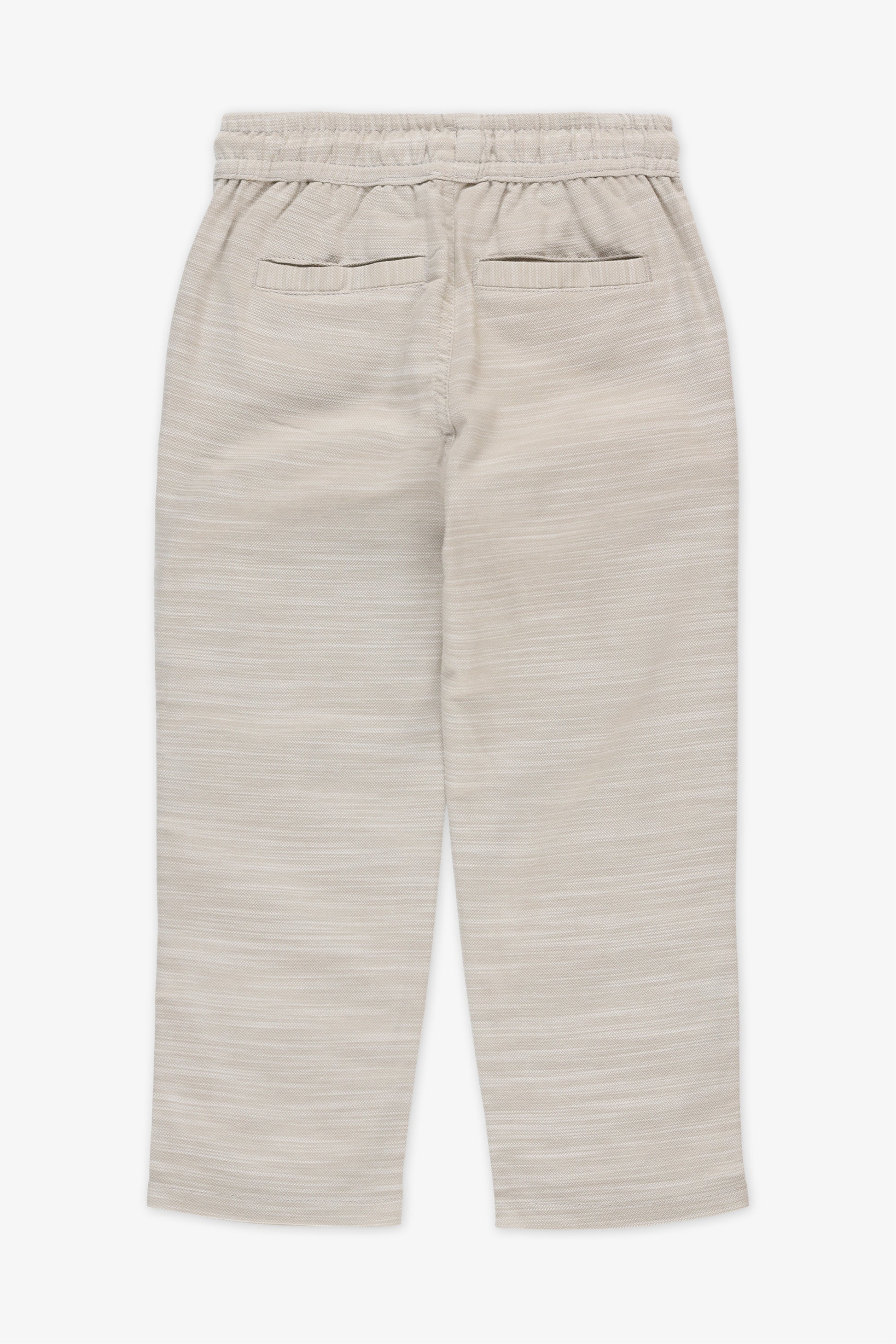 Pantalon élastique à cordon - Garçon && KAKI